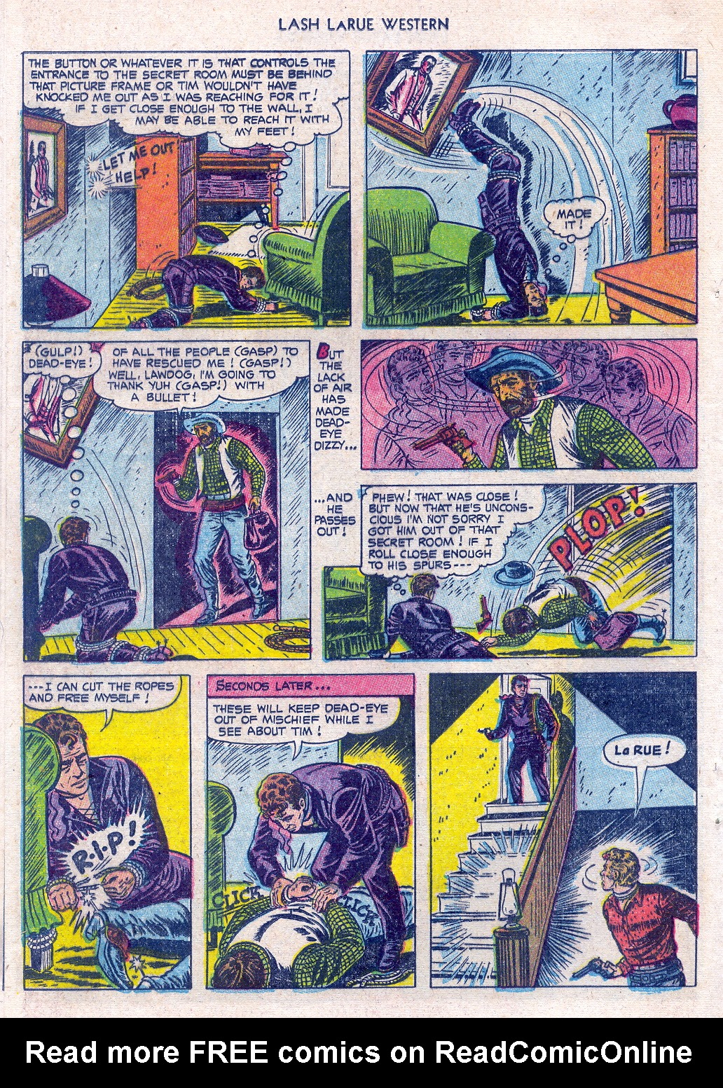 Read online Lash Larue Western (1949) comic -  Issue #45 - 16