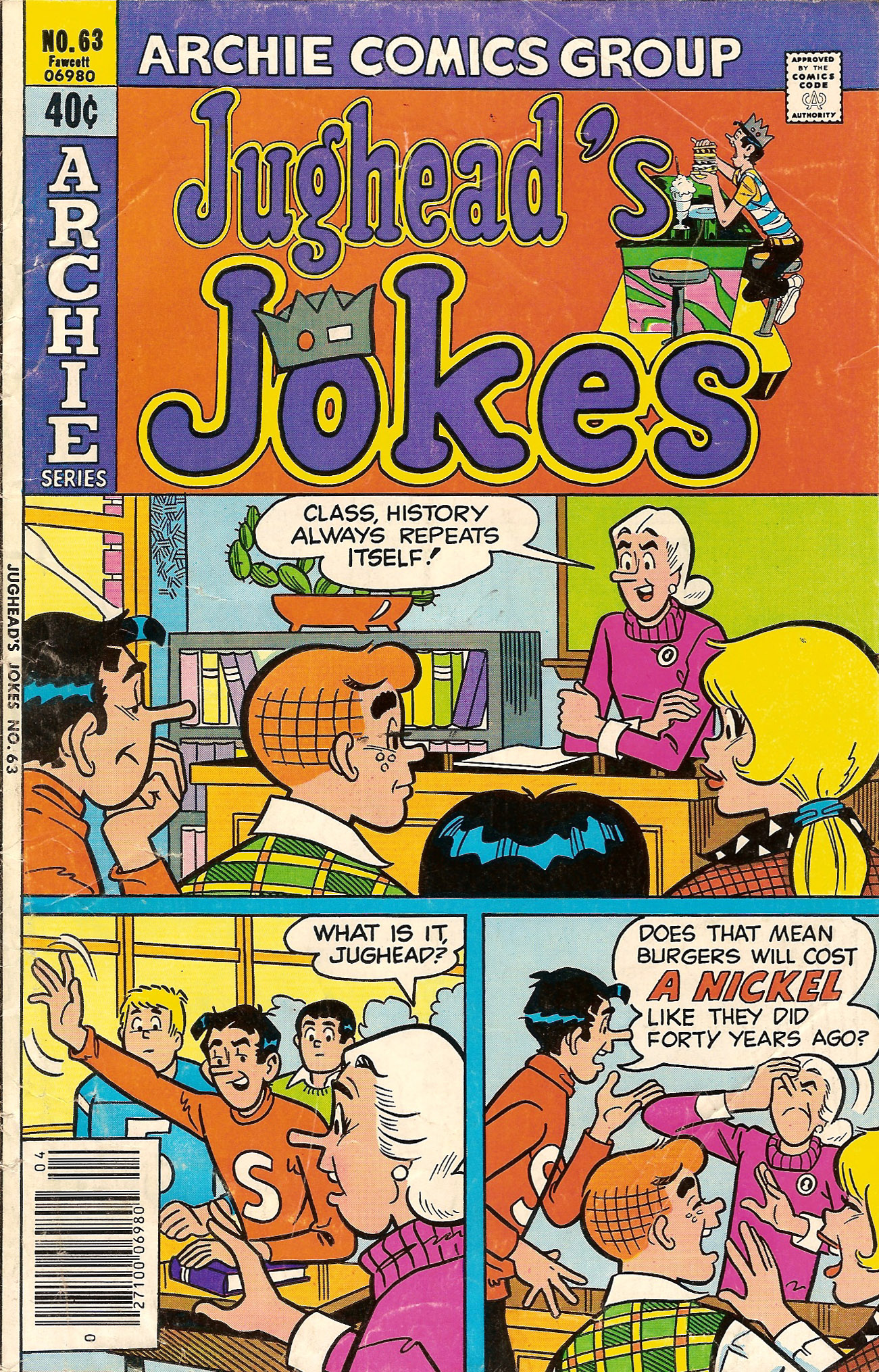 Read online Jughead's Jokes comic -  Issue #63 - 1