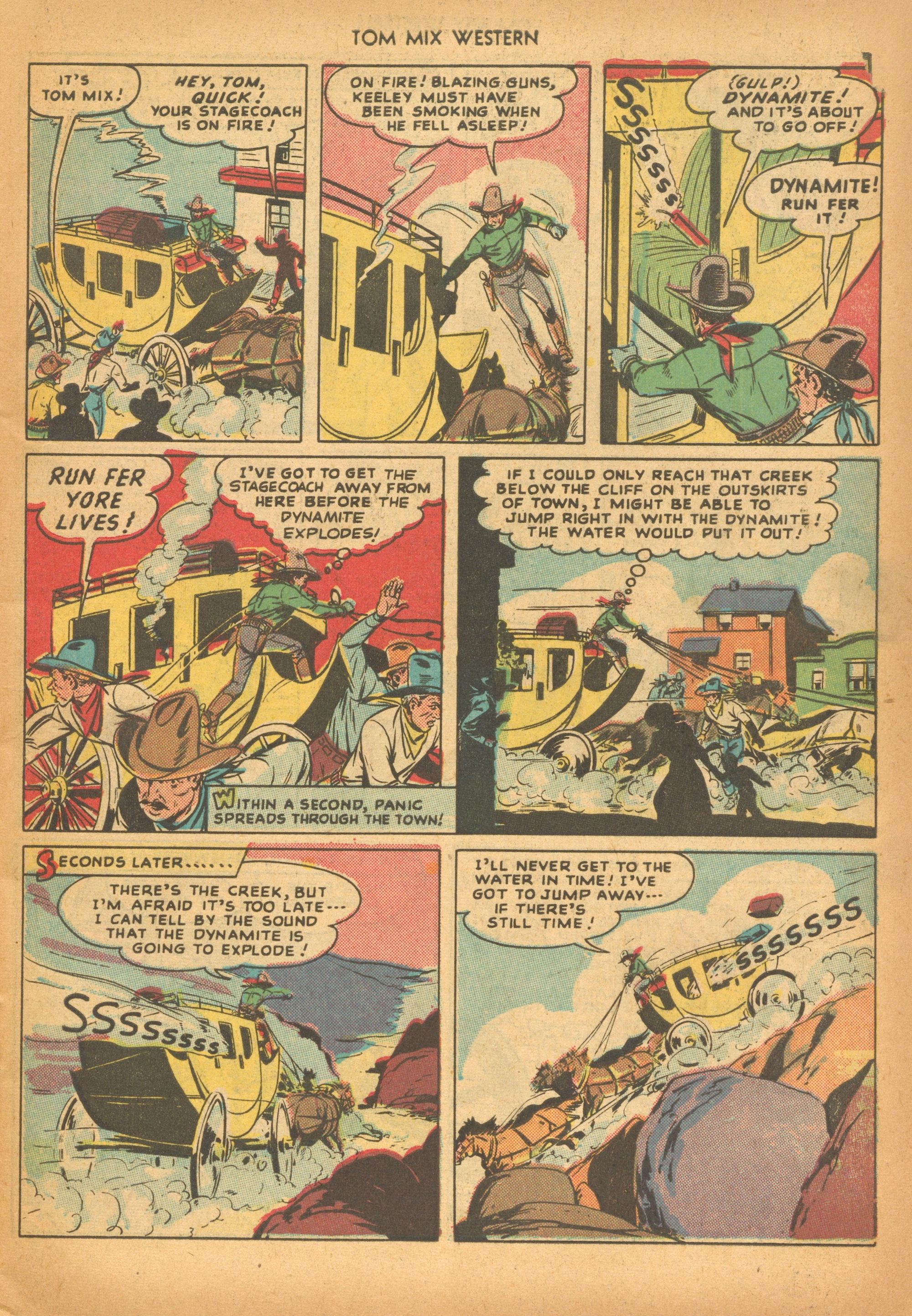 Read online Tom Mix Western (1948) comic -  Issue #16 - 7