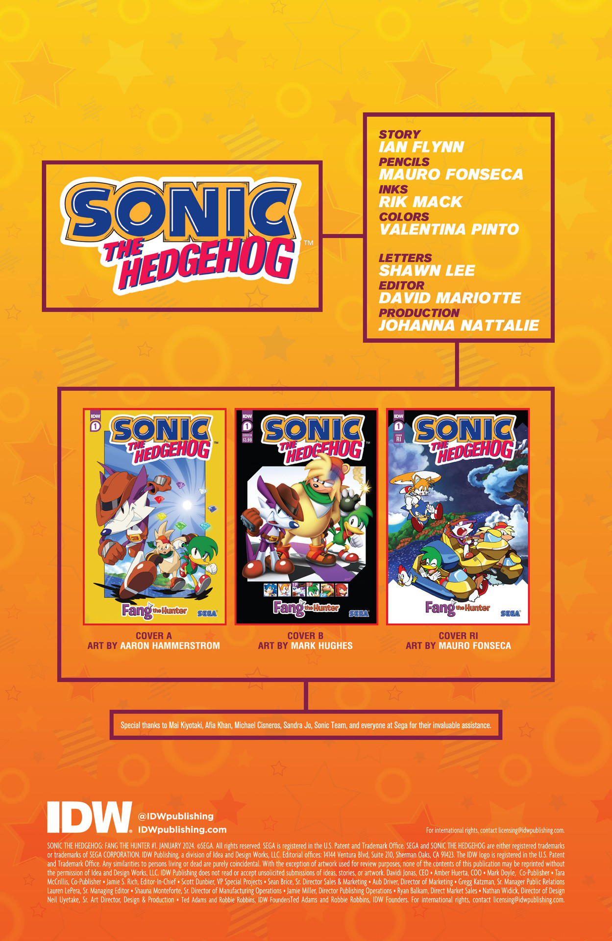 Read online Sonic the Hedgehog: Fang the Hunter comic -  Issue #1 - 2