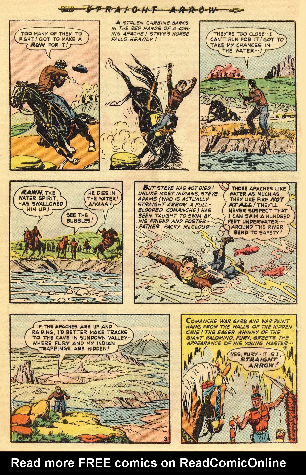 Read online Straight Arrow comic -  Issue #12 - 28