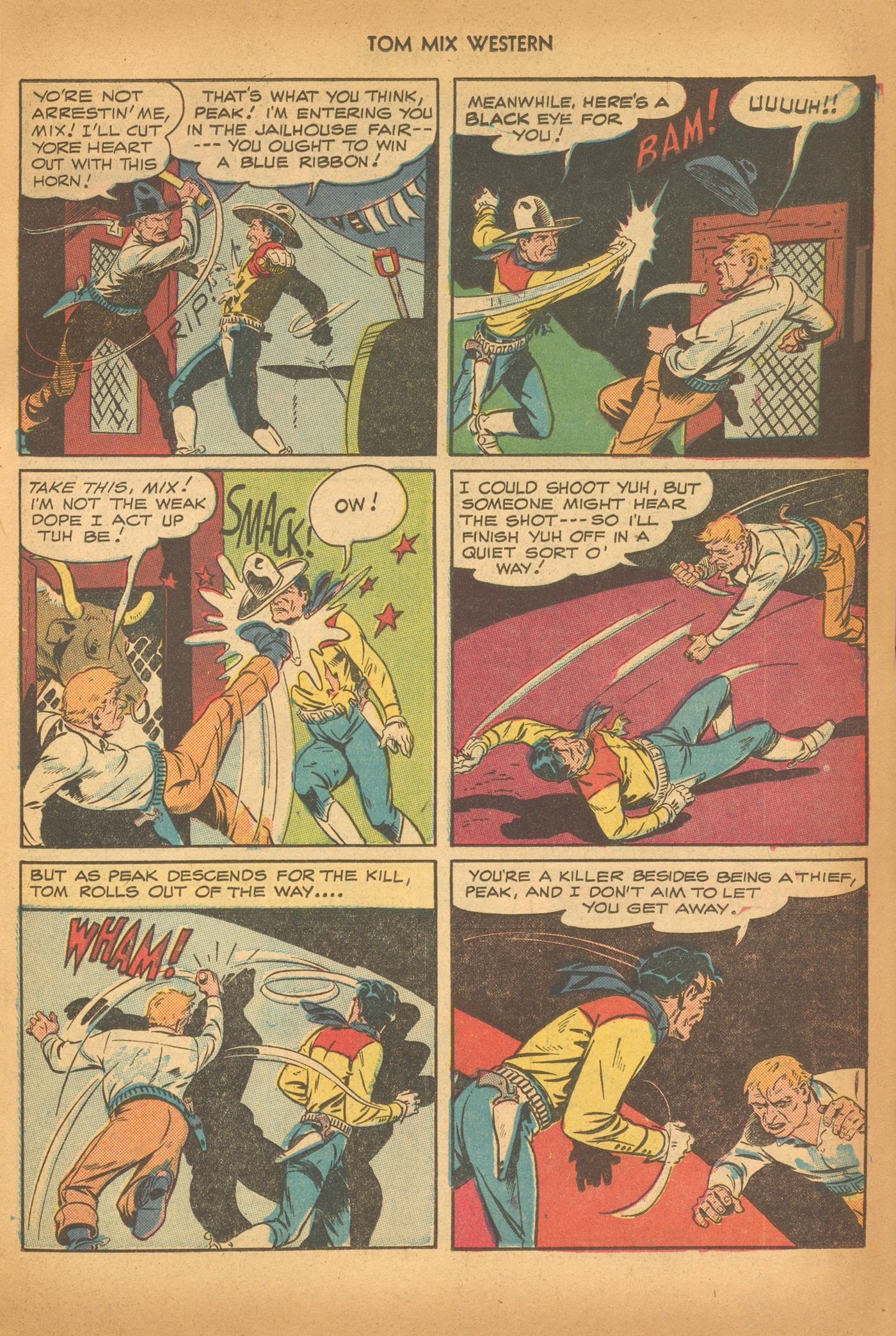 Read online Tom Mix Western (1948) comic -  Issue #6 - 23