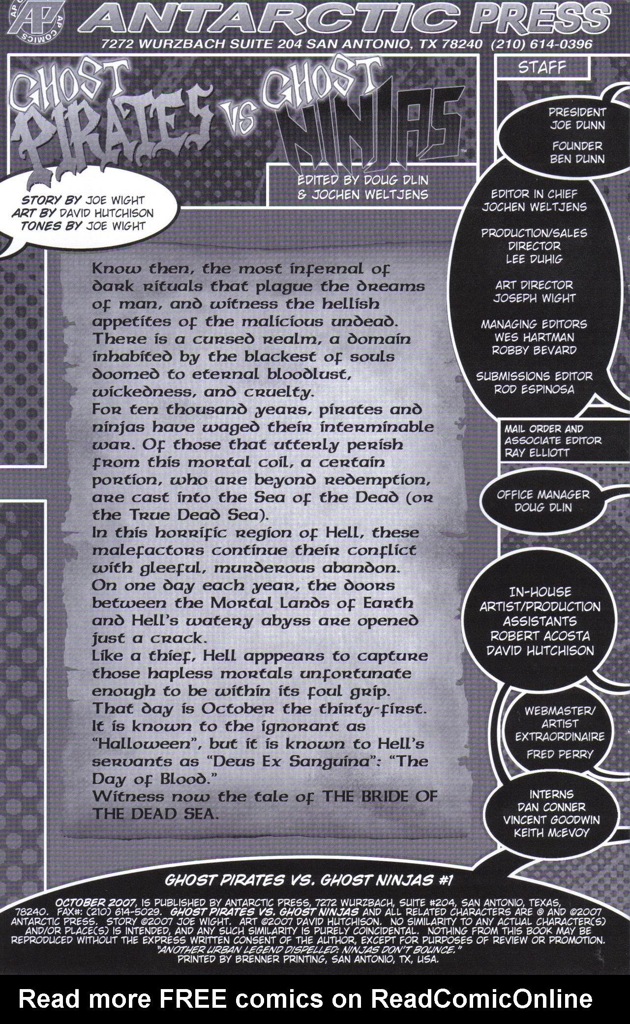 Read online Ghost Pirates Vs. Ghost Ninjas comic -  Issue # Full - 2