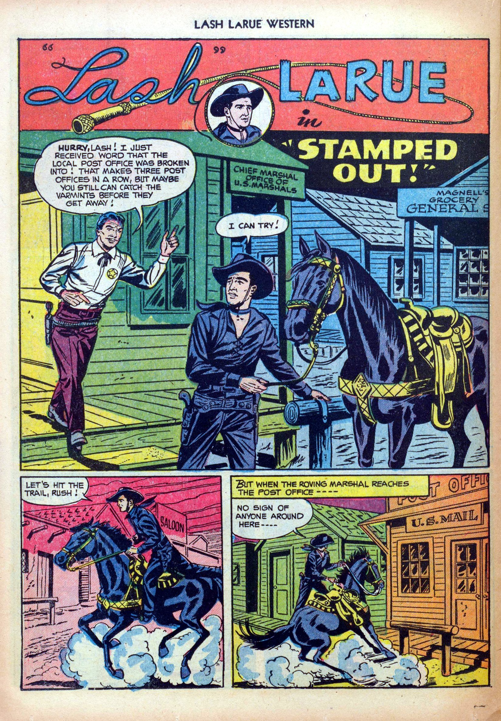 Read online Lash Larue Western (1949) comic -  Issue #30 - 18