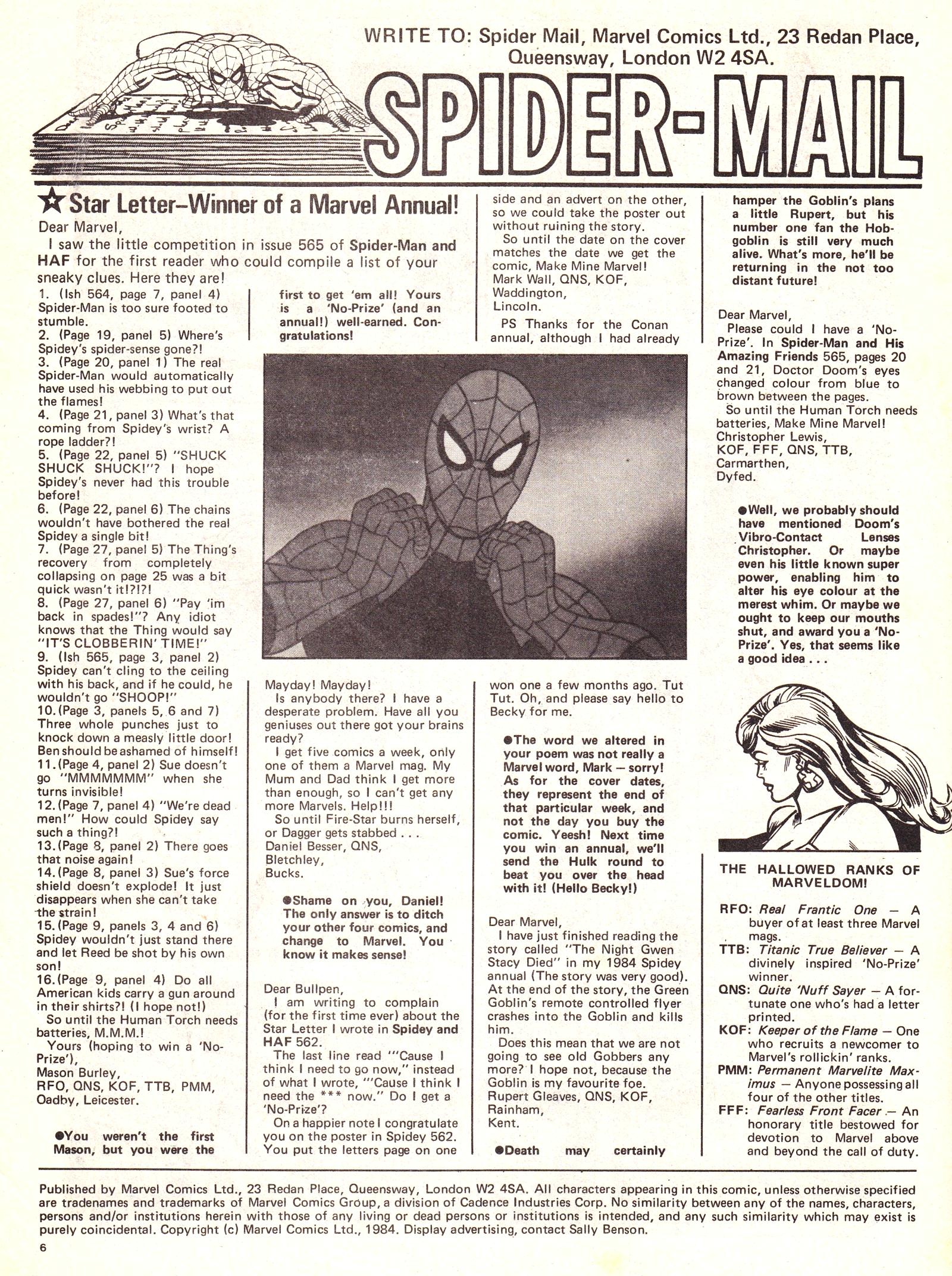 Read online Spider-Man and his Amazing Friends (1983) comic -  Issue #571 - 6