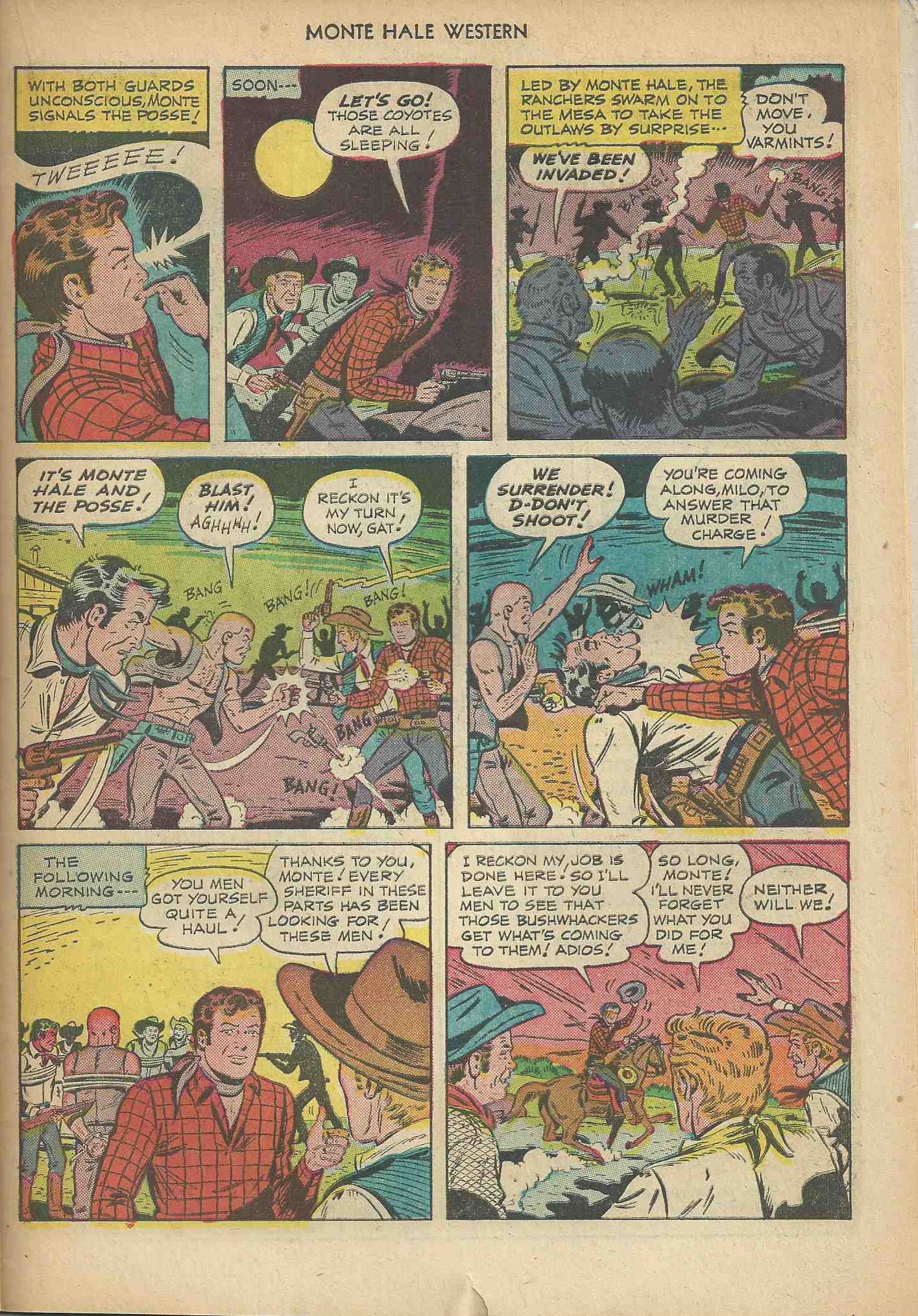Read online Monte Hale Western comic -  Issue #57 - 23