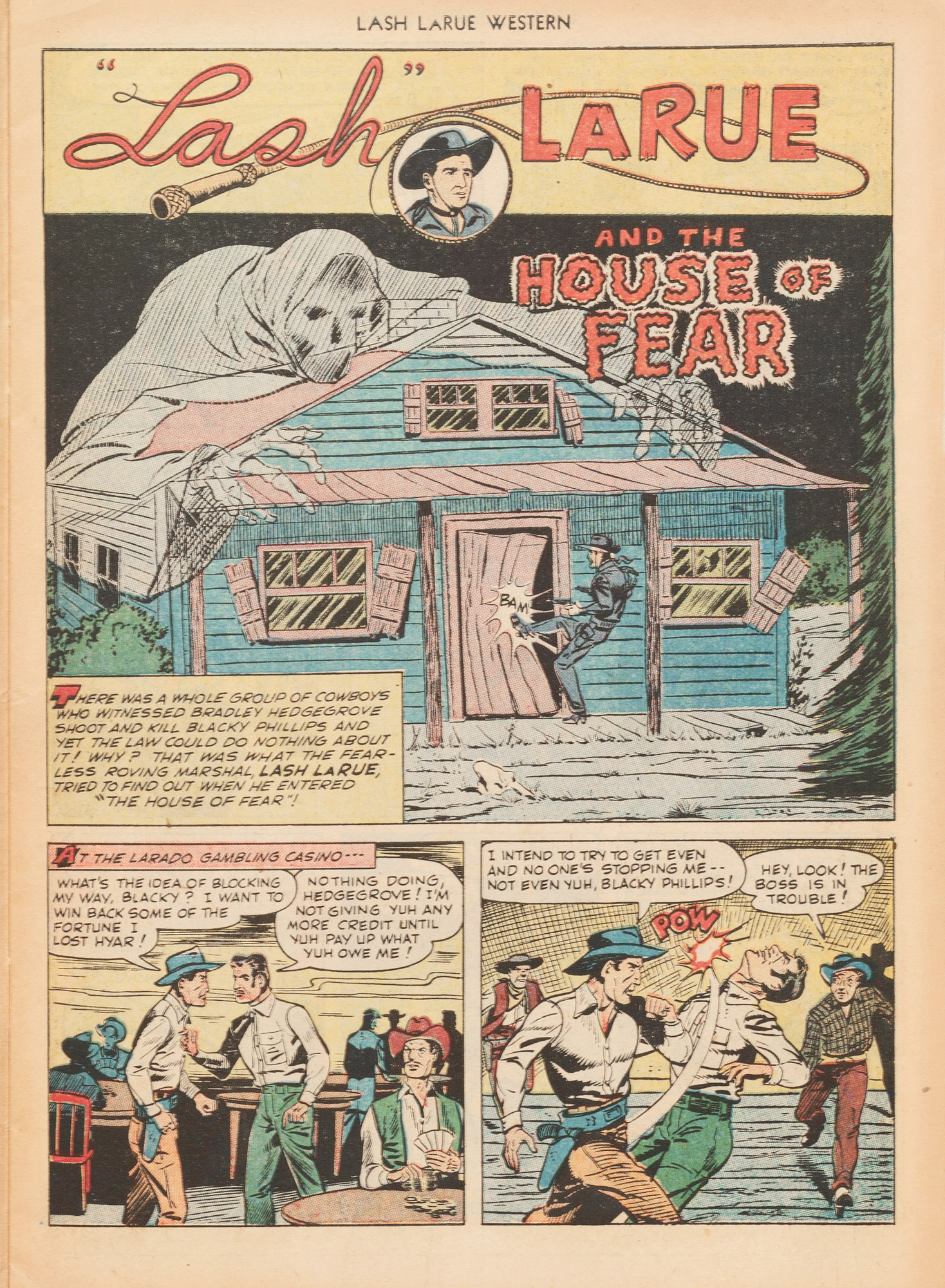Read online Lash Larue Western (1949) comic -  Issue #7 - 19