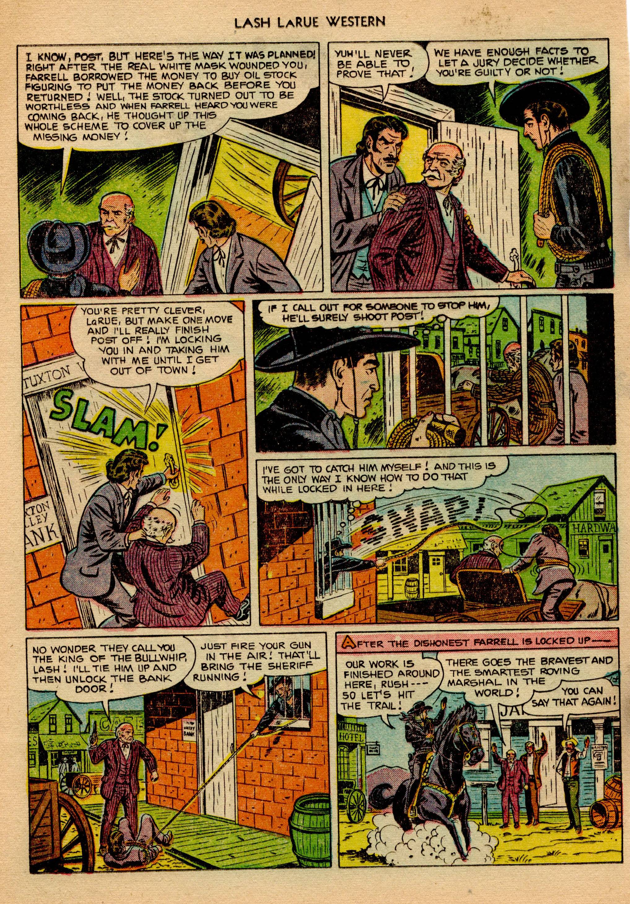 Read online Lash Larue Western (1949) comic -  Issue #23 - 11