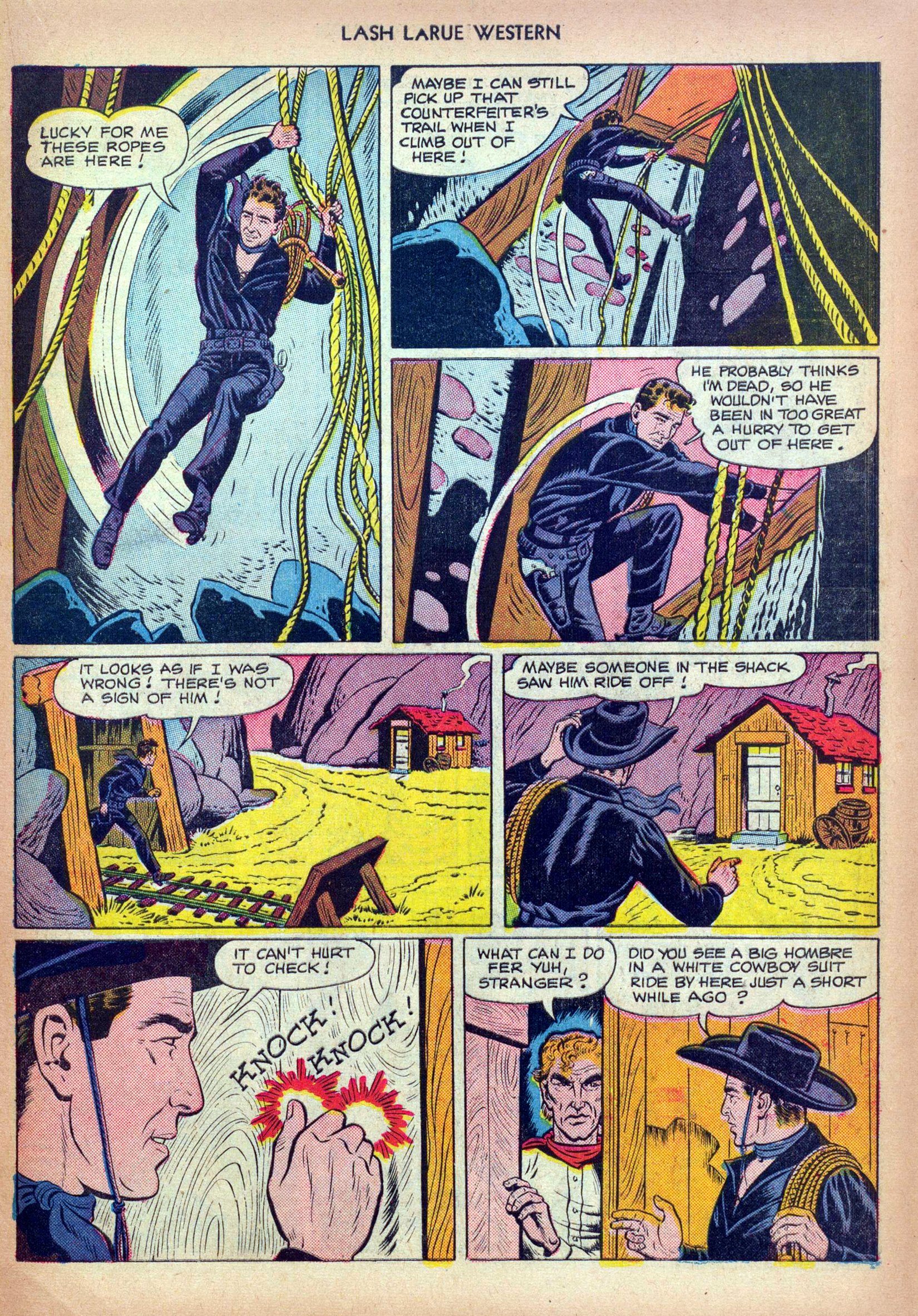 Read online Lash Larue Western (1949) comic -  Issue #13 - 19