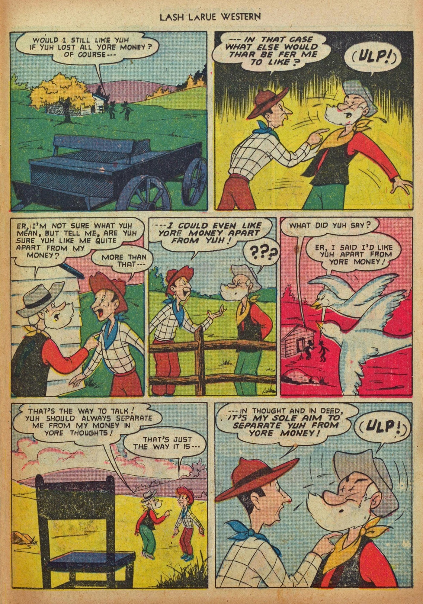 Read online Lash Larue Western (1949) comic -  Issue #37 - 25