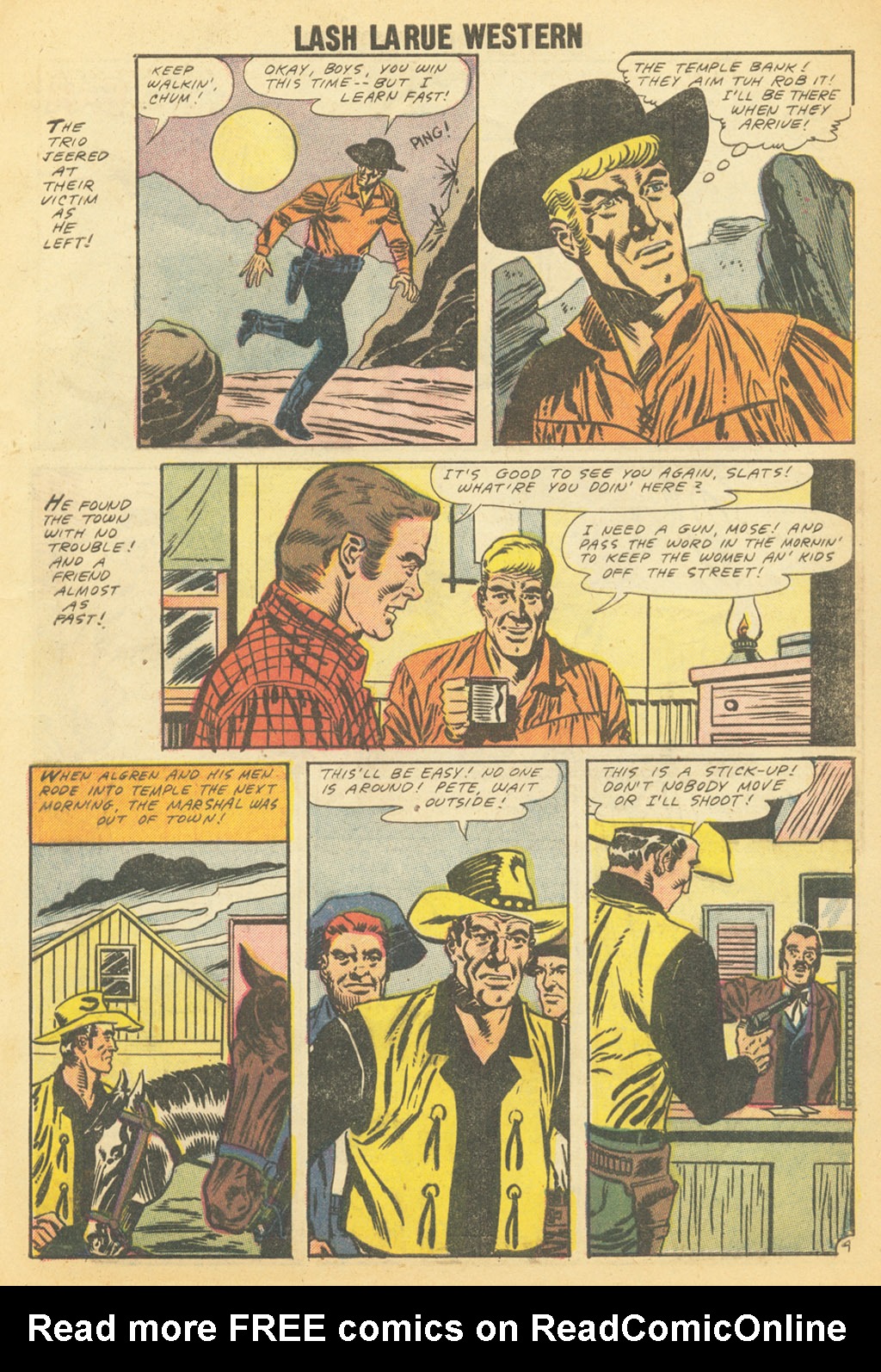 Read online Lash Larue Western (1949) comic -  Issue #68 - 54