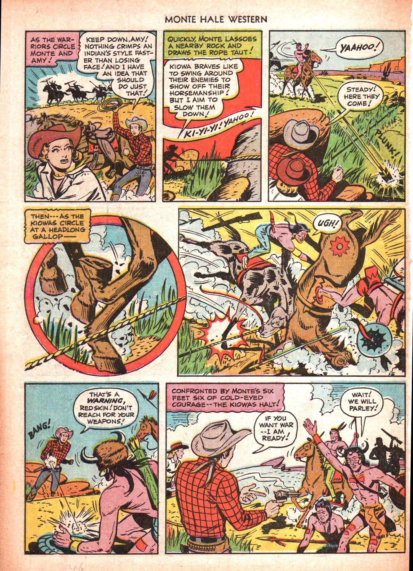 Read online Monte Hale Western comic -  Issue #50 - 46