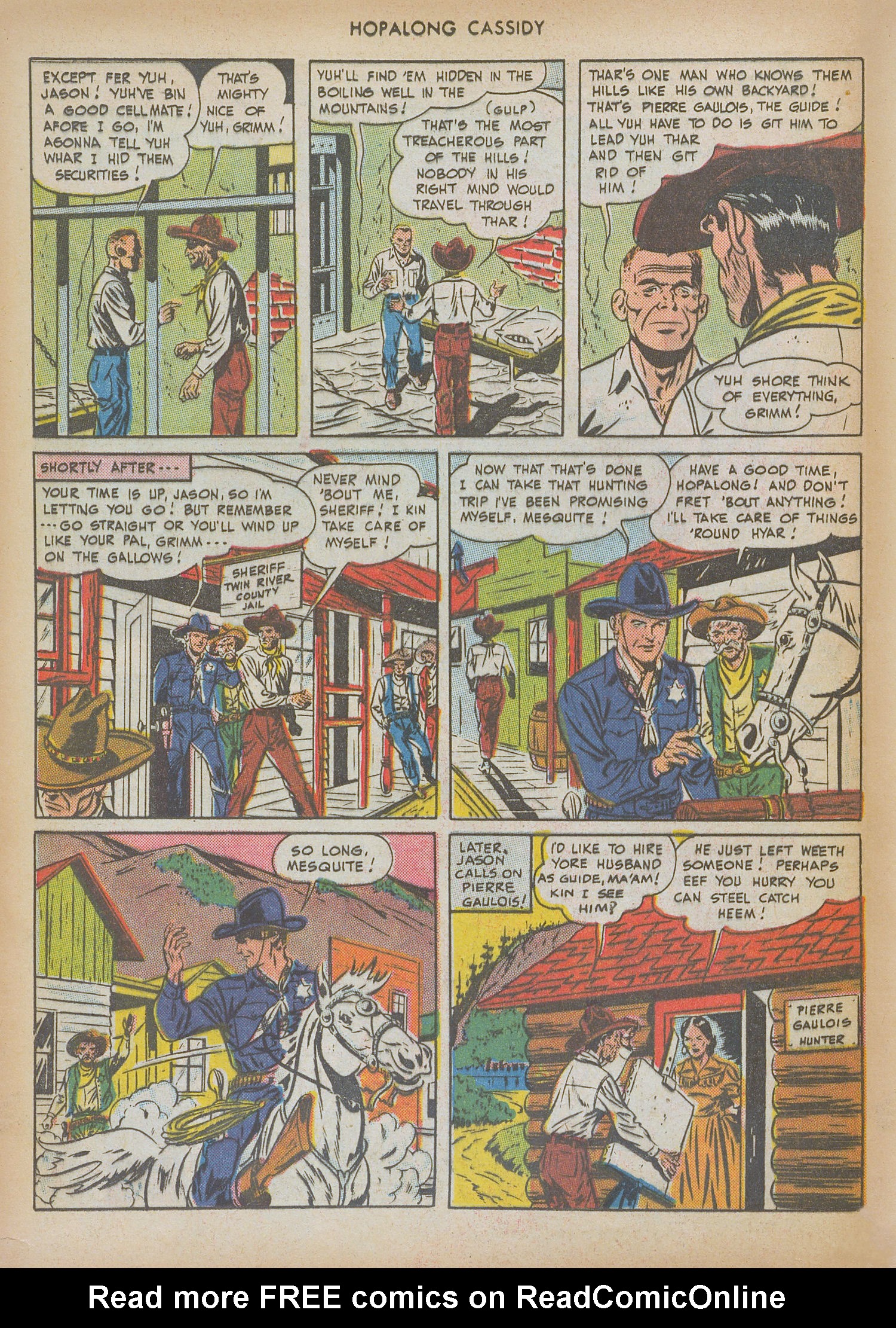 Read online Hopalong Cassidy comic -  Issue #34 - 40