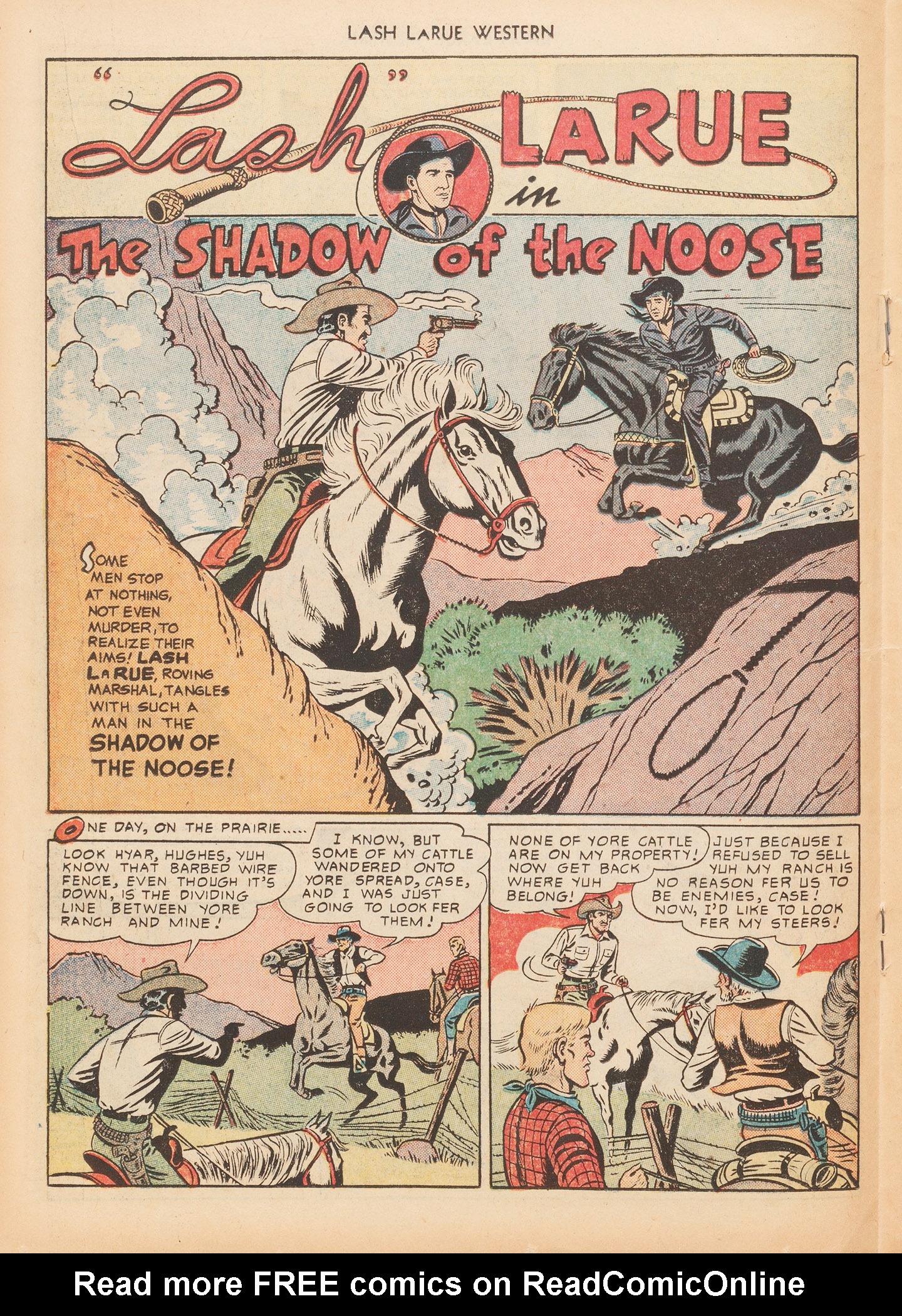 Read online Lash Larue Western (1949) comic -  Issue #7 - 26