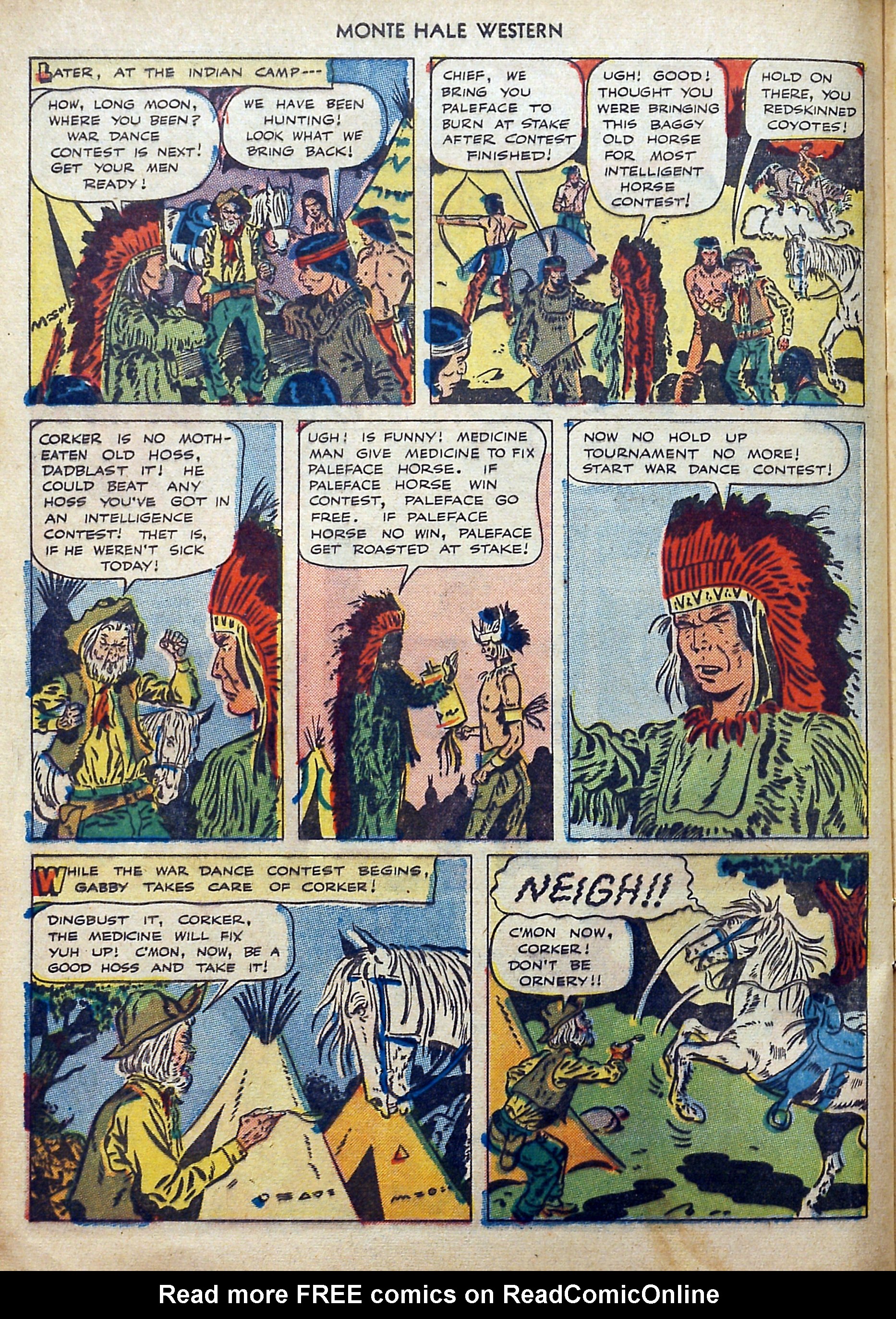Read online Monte Hale Western comic -  Issue #40 - 36