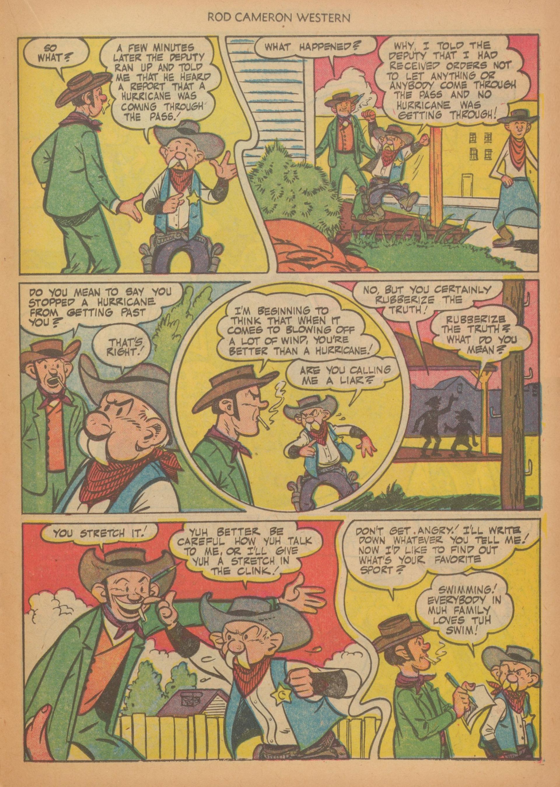 Read online Rod Cameron Western comic -  Issue #12 - 19