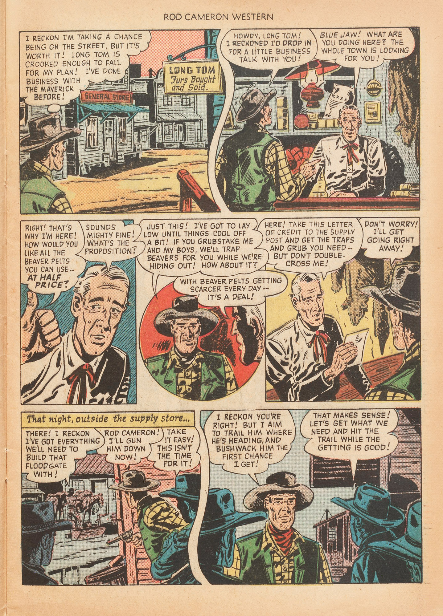 Read online Rod Cameron Western comic -  Issue #4 - 9