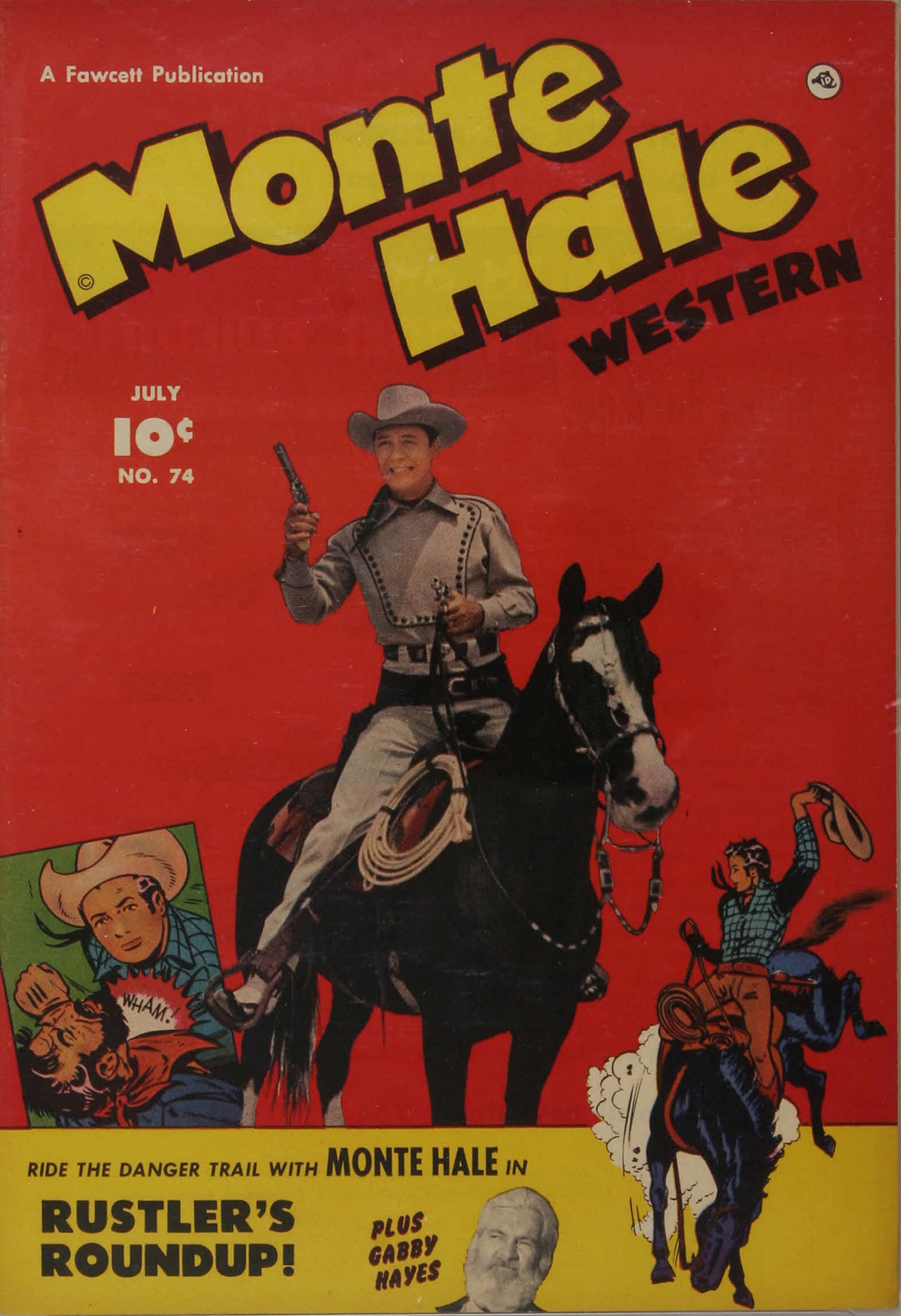 Read online Monte Hale Western comic -  Issue #74 - 1
