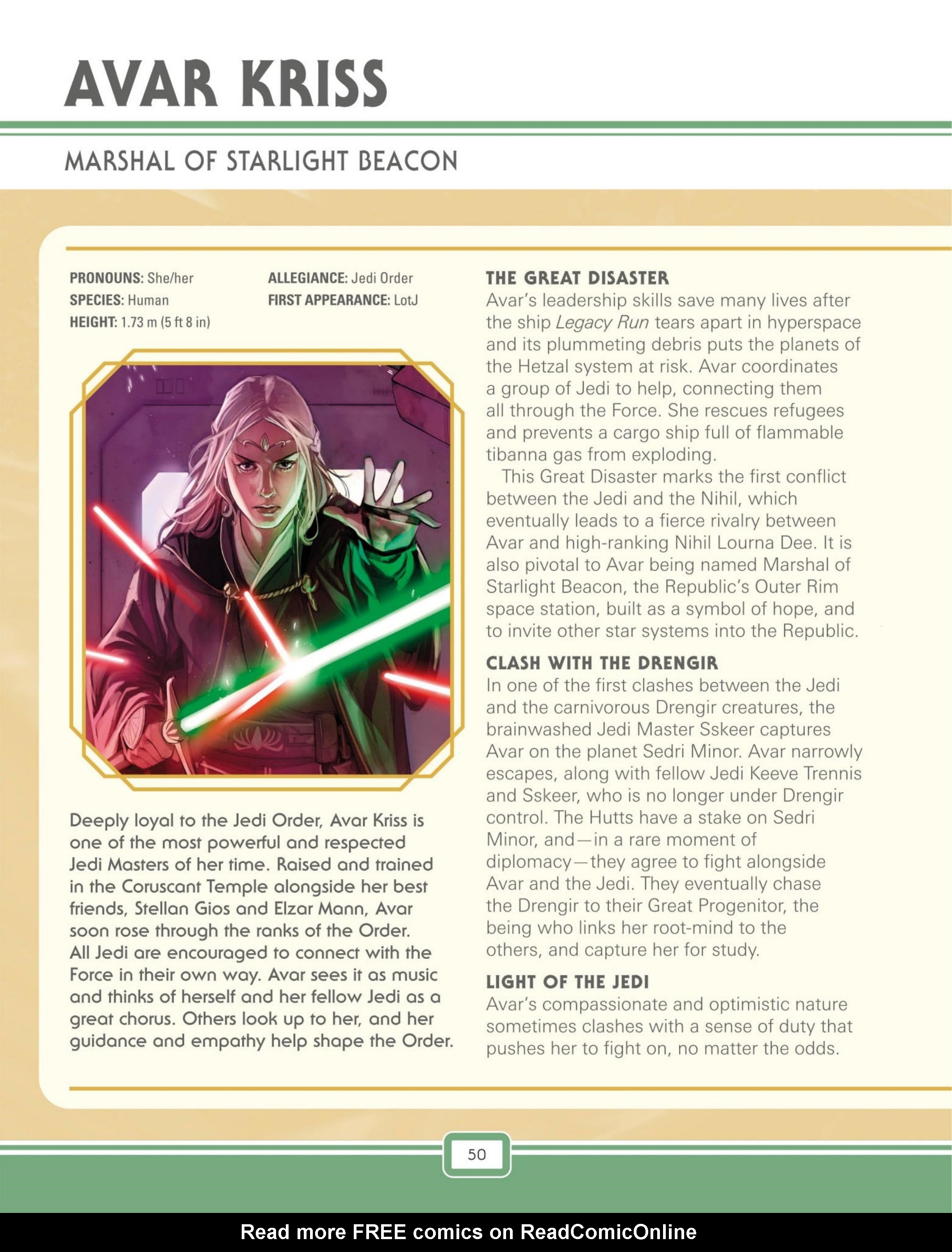 Read online Star Wars: The High Republic Character Encyclopedia comic -  Issue # TPB (Part 1) - 52