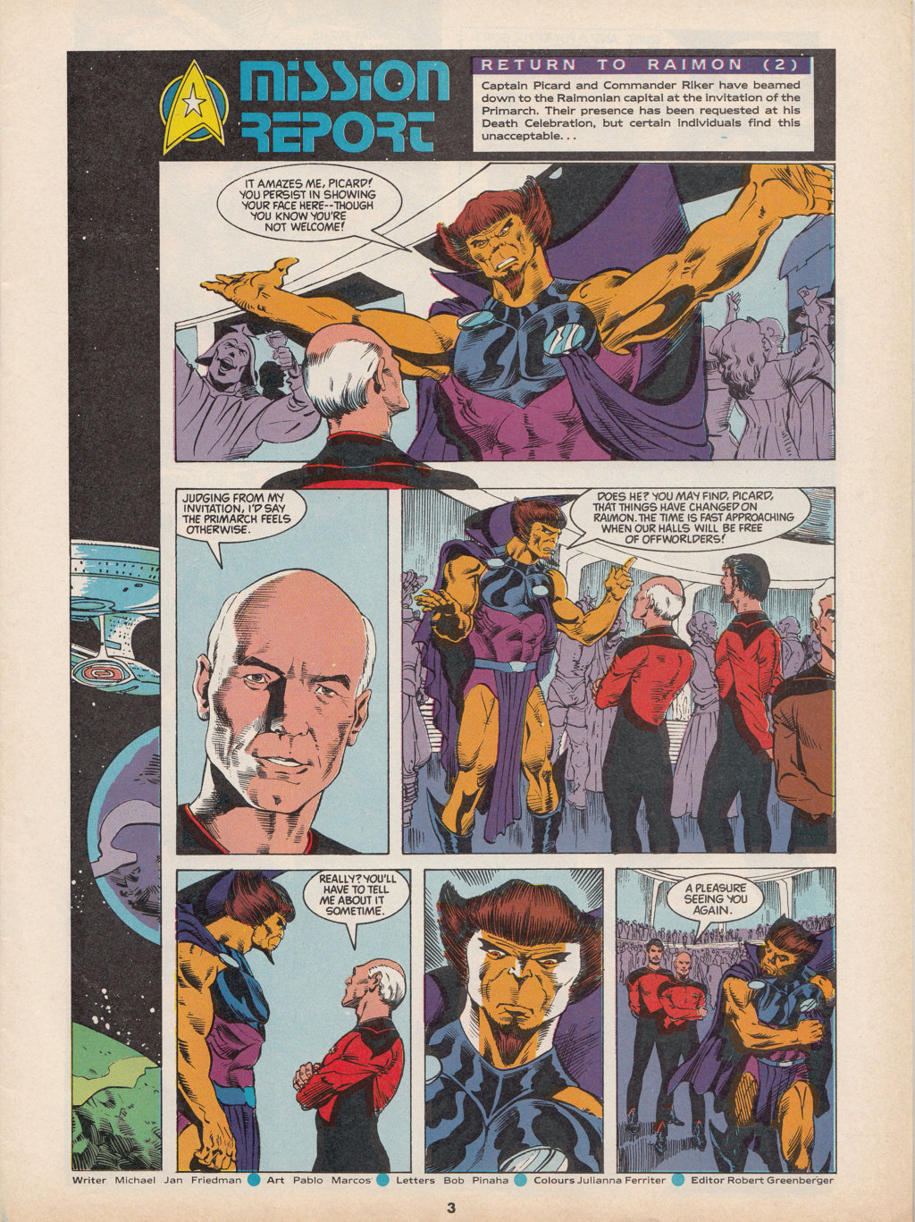 Read online Star Trek The Next Generation (1990) comic -  Issue #9 - 3