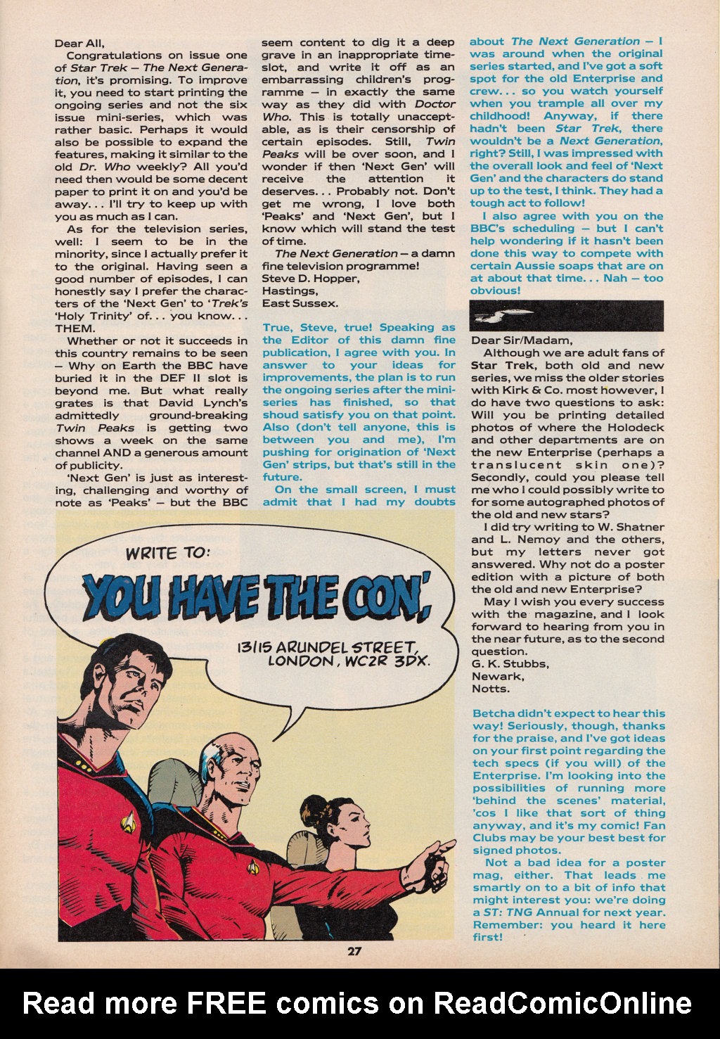 Read online Star Trek The Next Generation (1990) comic -  Issue #6 - 27