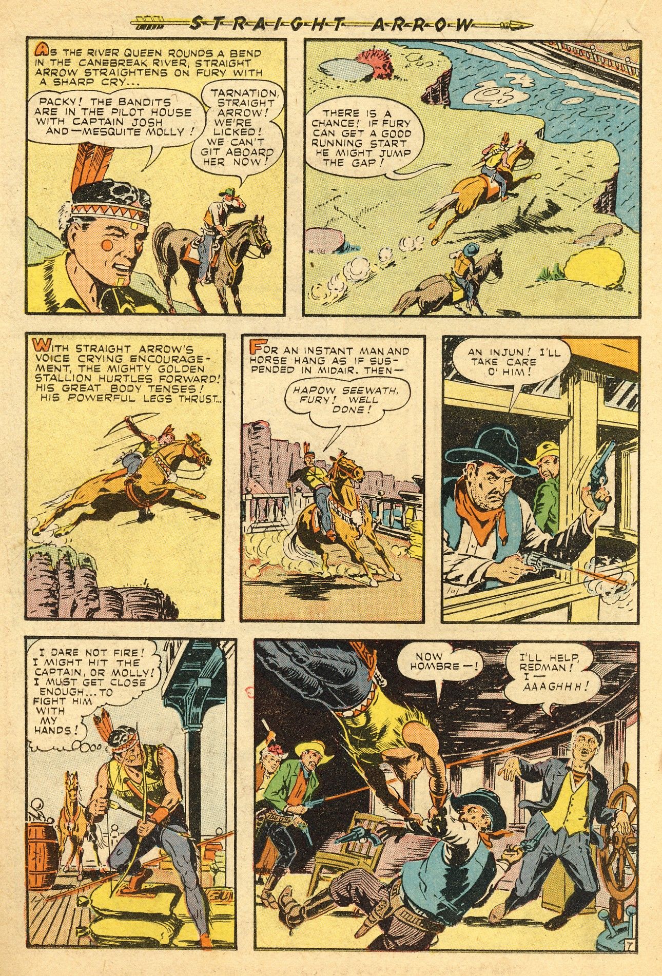 Read online Straight Arrow comic -  Issue #1 - 18