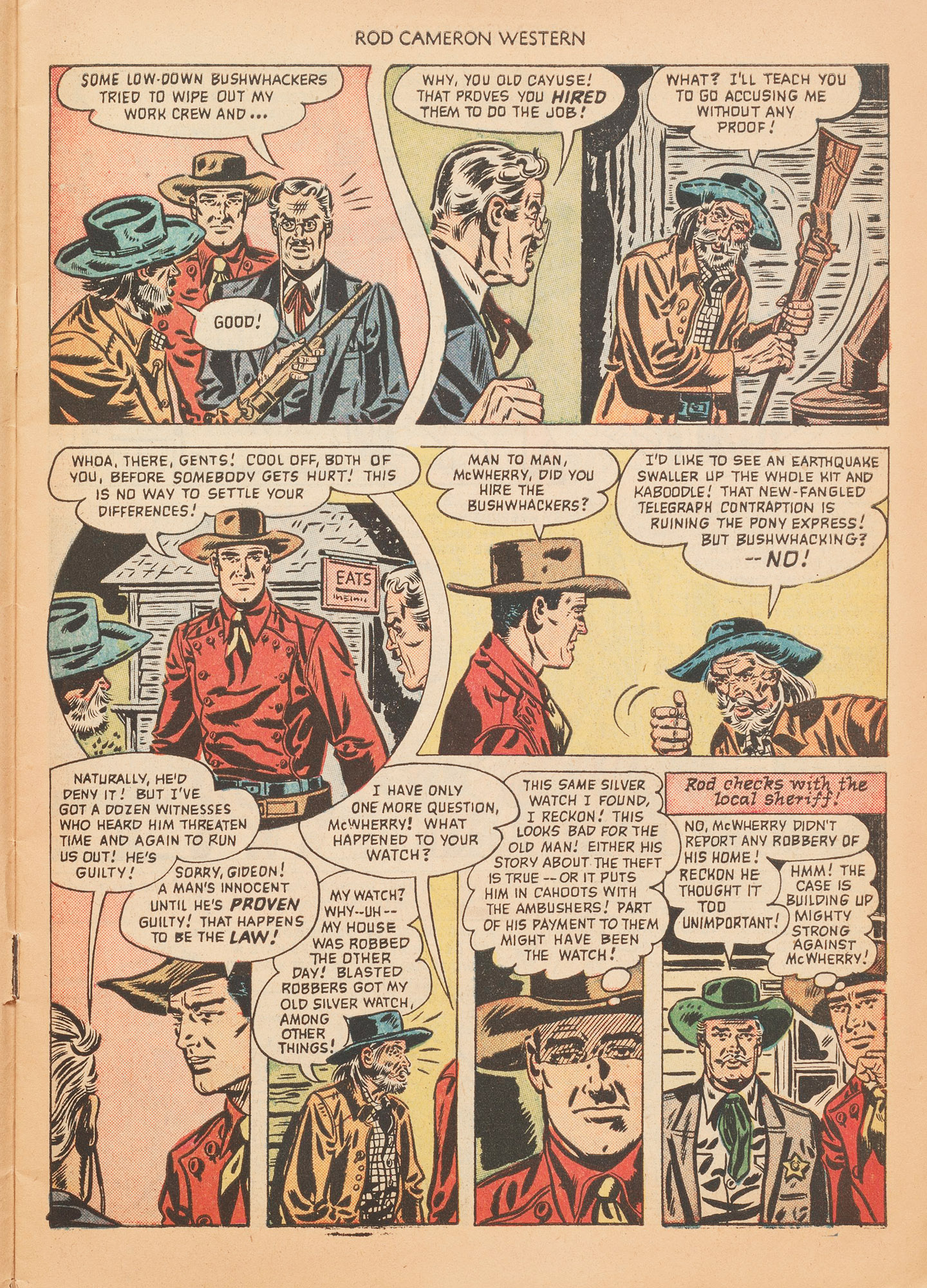 Read online Rod Cameron Western comic -  Issue #5 - 7