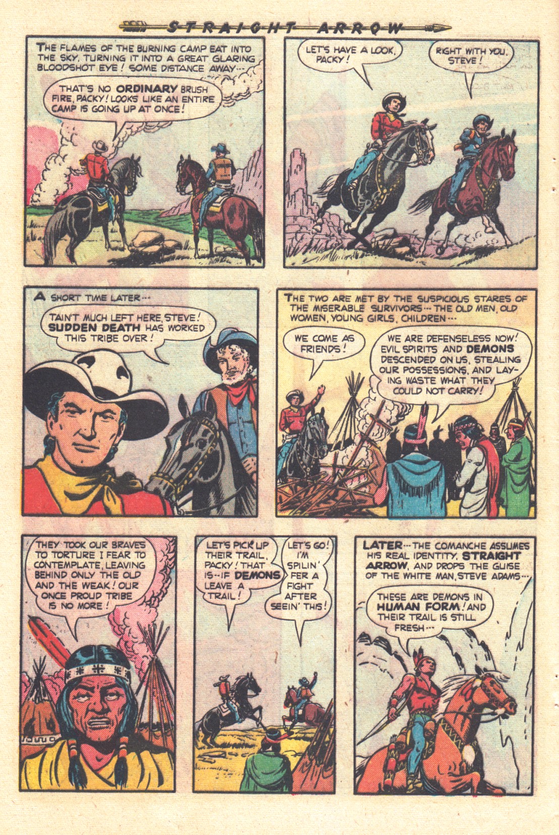 Read online Straight Arrow comic -  Issue #18 - 28
