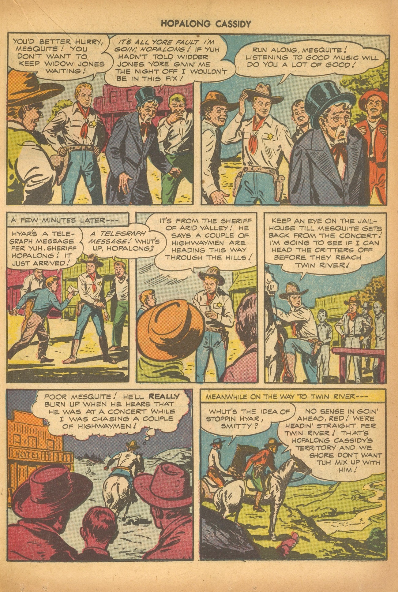Read online Hopalong Cassidy comic -  Issue #12 - 27