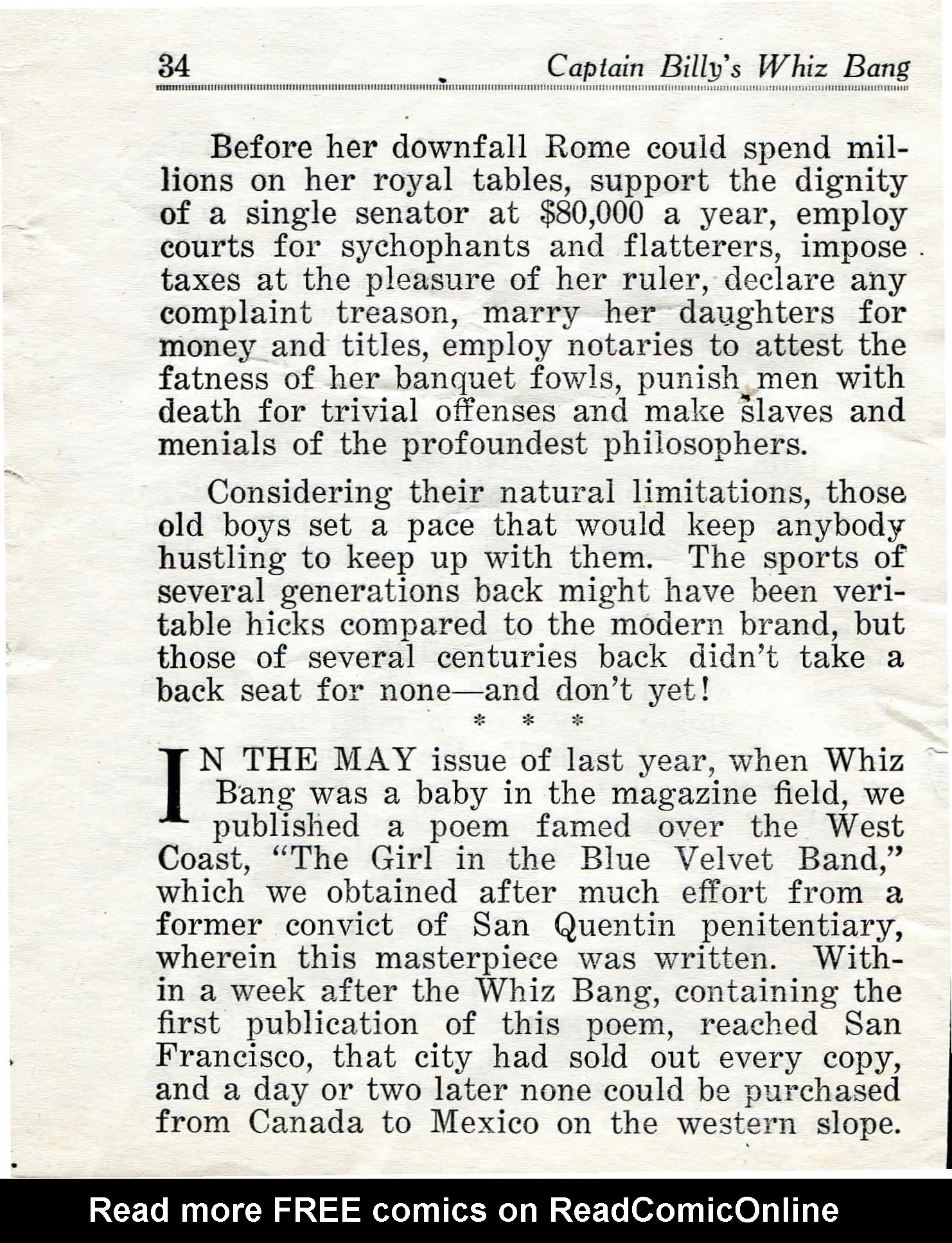 Read online Captain Billy's Whiz Bang comic -  Issue #23 - 36