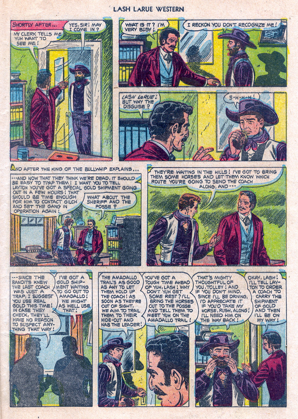 Read online Lash Larue Western (1949) comic -  Issue #45 - 29