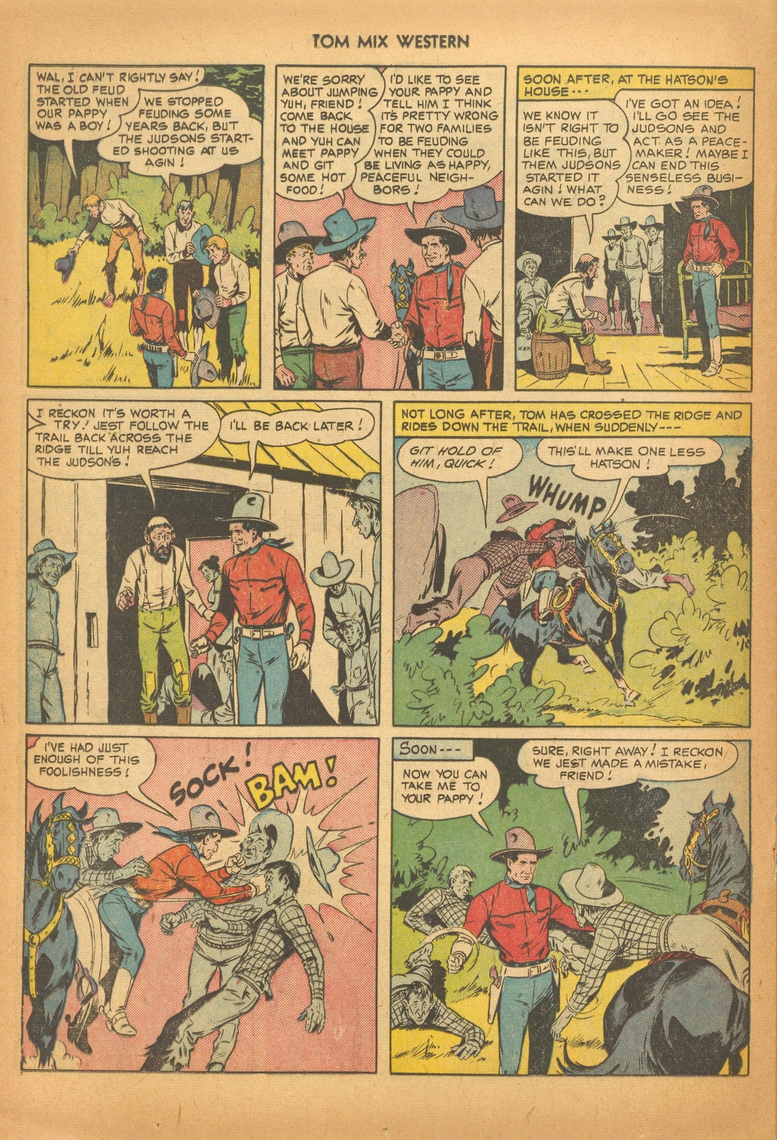 Read online Tom Mix Western (1948) comic -  Issue #33 - 28