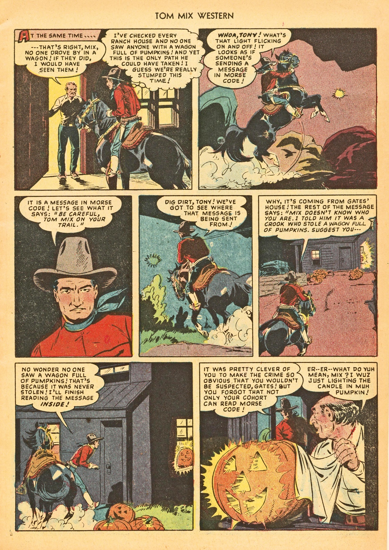 Read online Tom Mix Western (1948) comic -  Issue #21 - 7