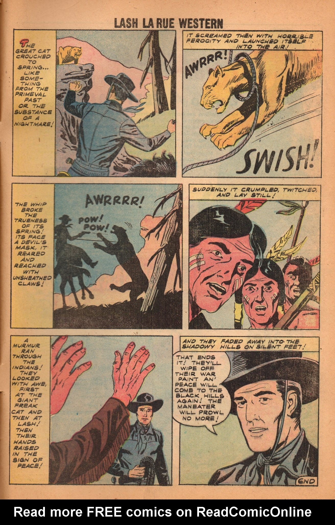 Read online Lash Larue Western (1949) comic -  Issue #71 - 34