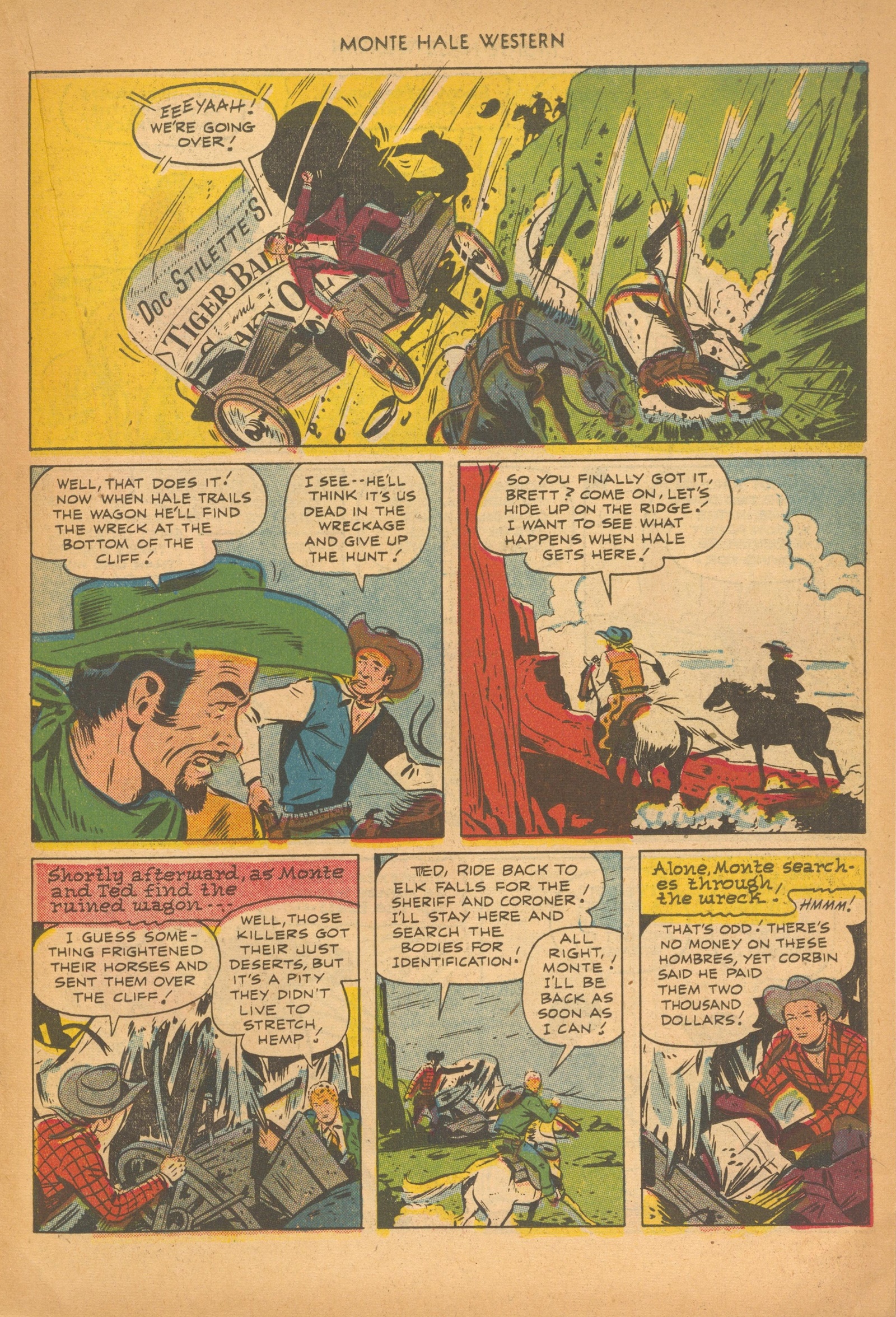 Read online Monte Hale Western comic -  Issue #76 - 19