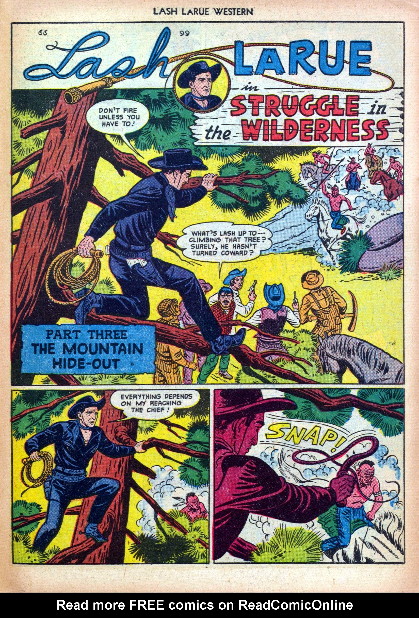 Read online Lash Larue Western (1949) comic -  Issue #19 - 27