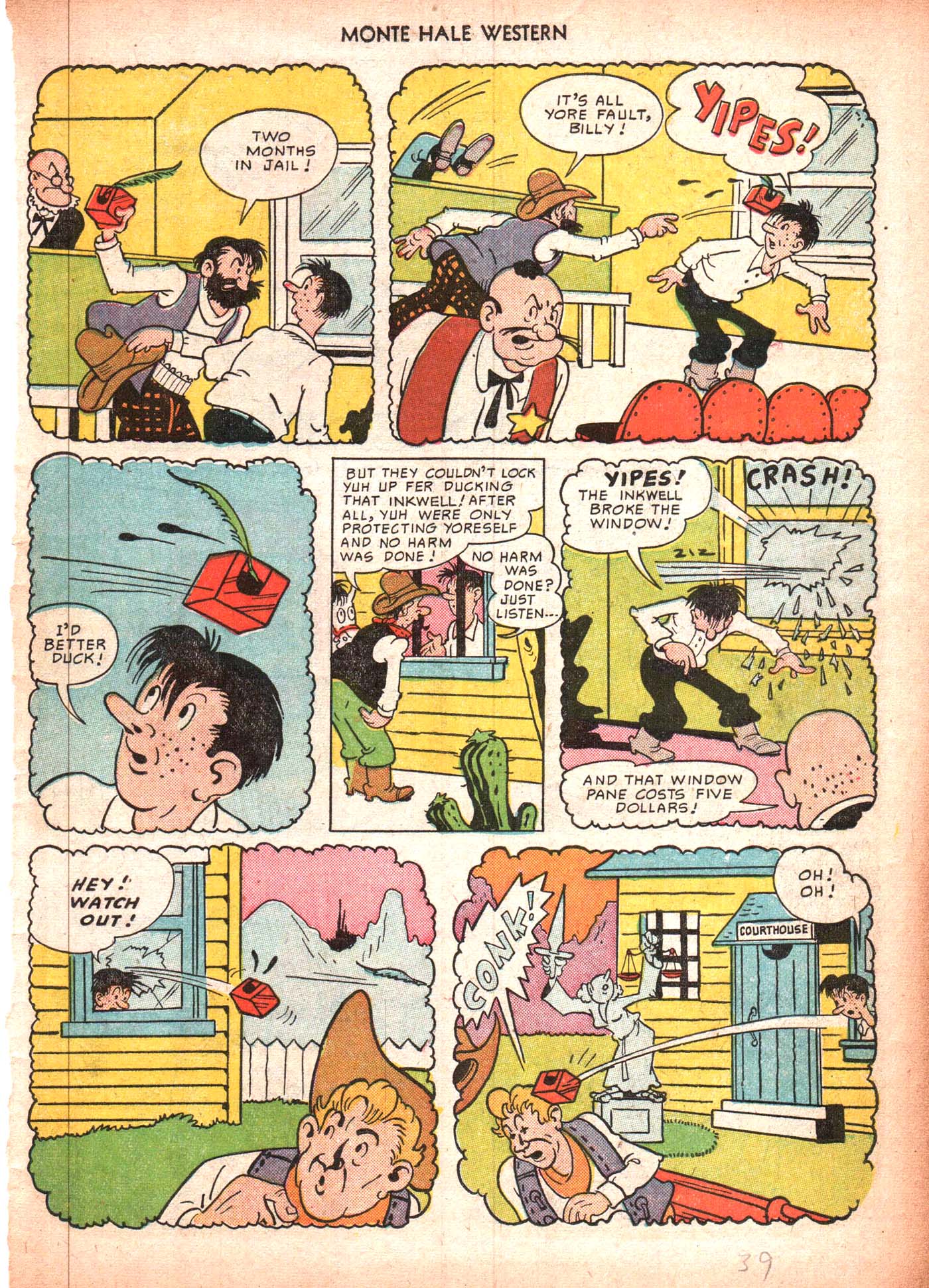 Read online Monte Hale Western comic -  Issue #50 - 39
