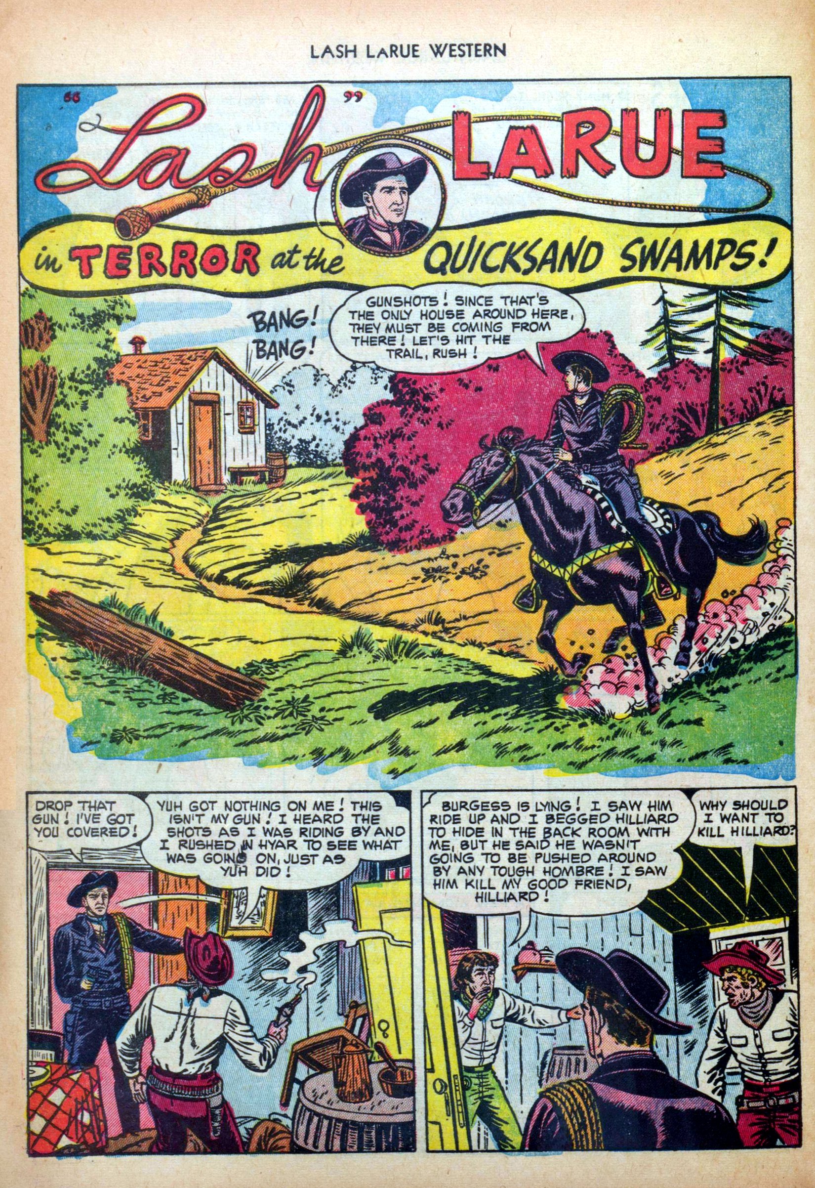 Read online Lash Larue Western (1949) comic -  Issue #34 - 28
