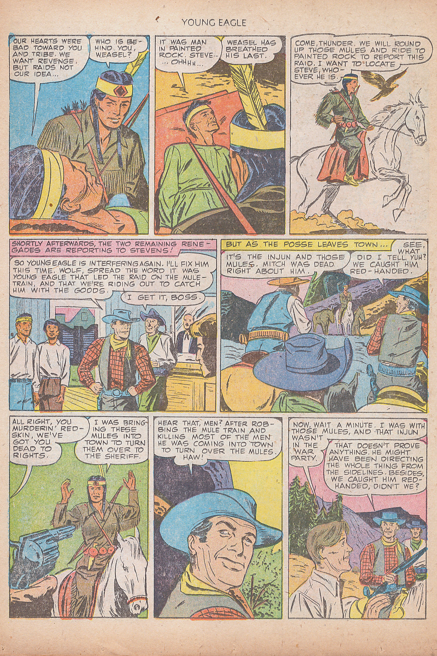 Read online Young Eagle comic -  Issue #7 - 10