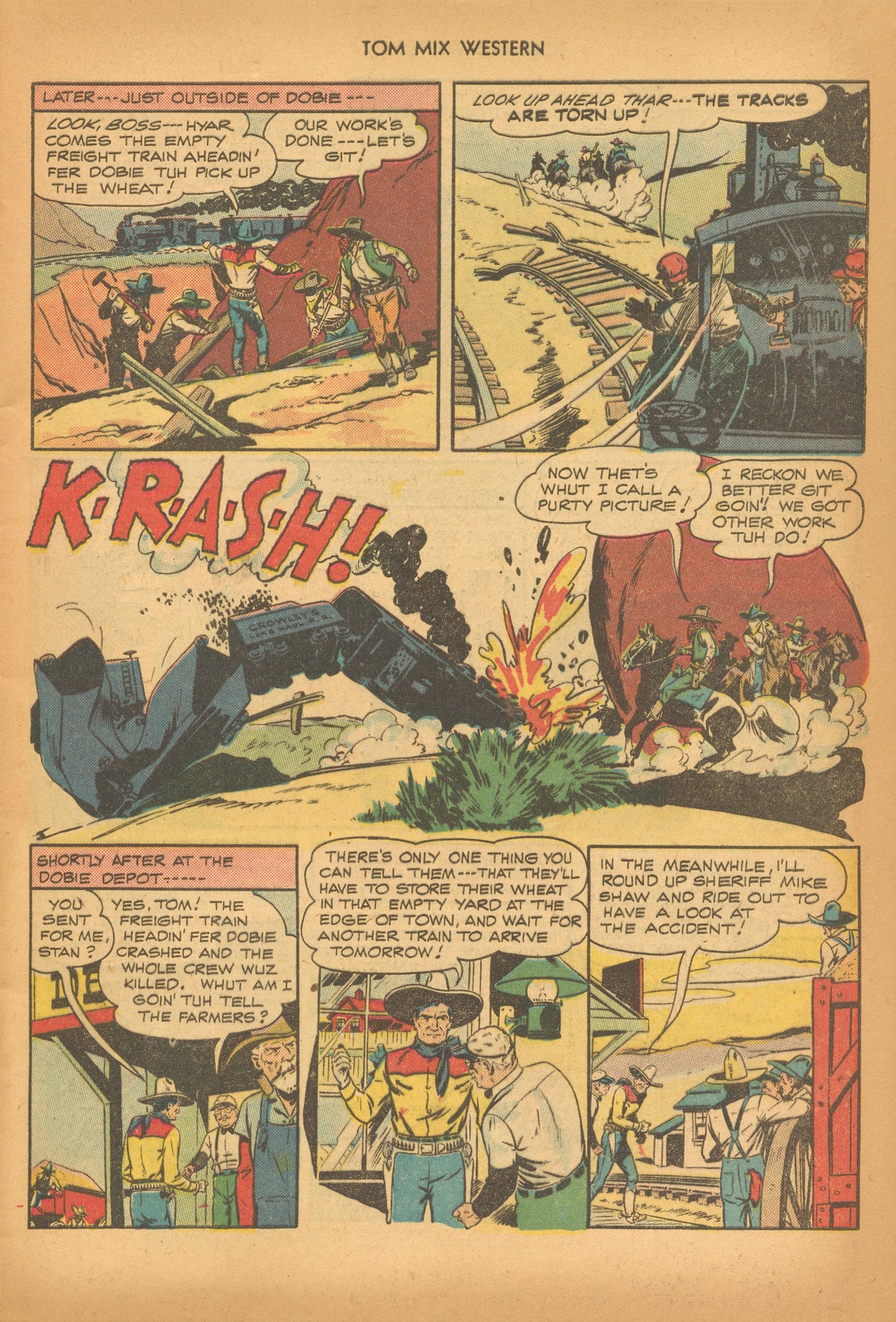 Read online Tom Mix Western (1948) comic -  Issue #6 - 5