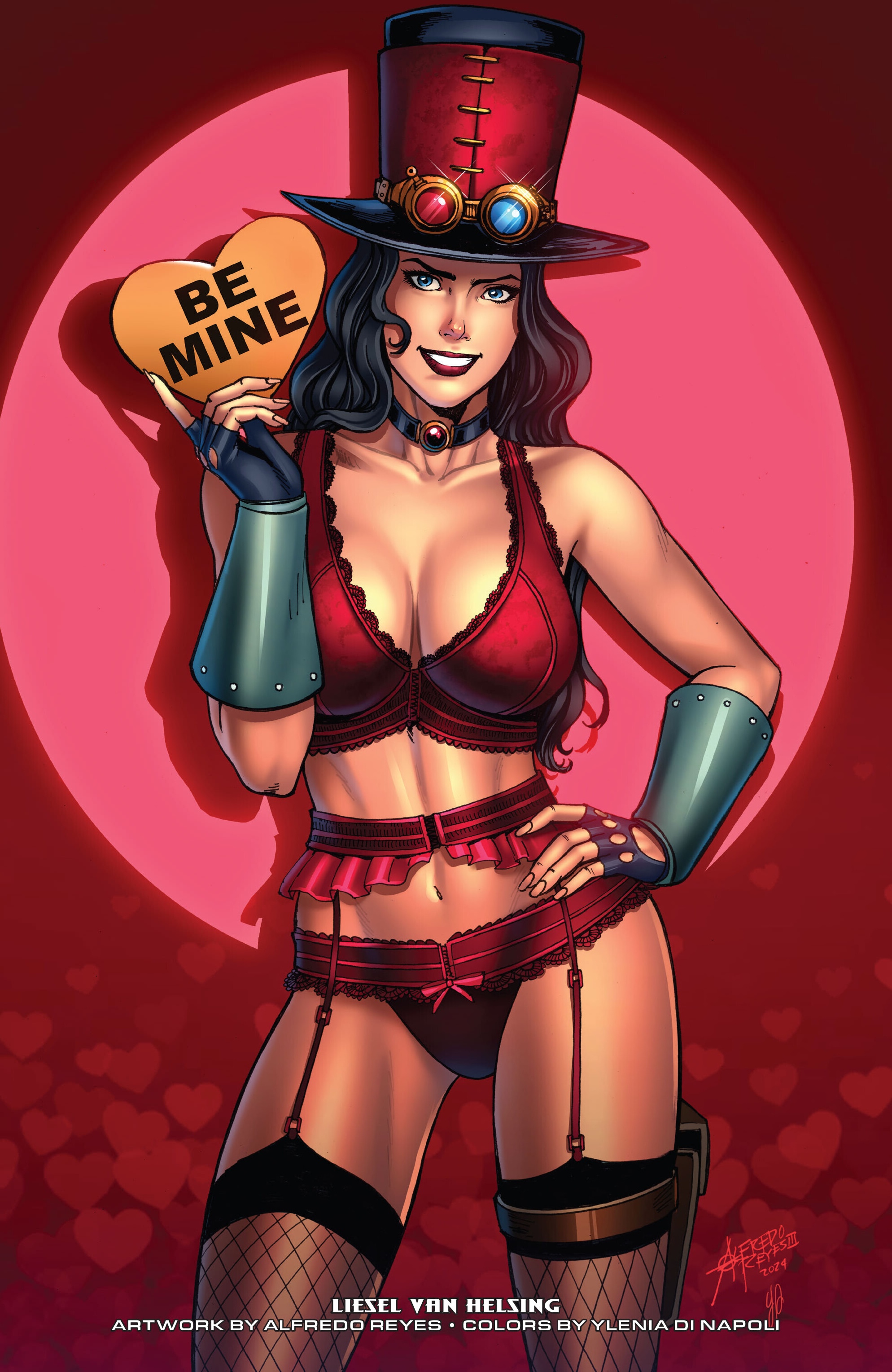 Read online Grimm Fairy Tales 2024 Valentine's Day Lingerie Pinup Special comic -  Issue # Full - 12