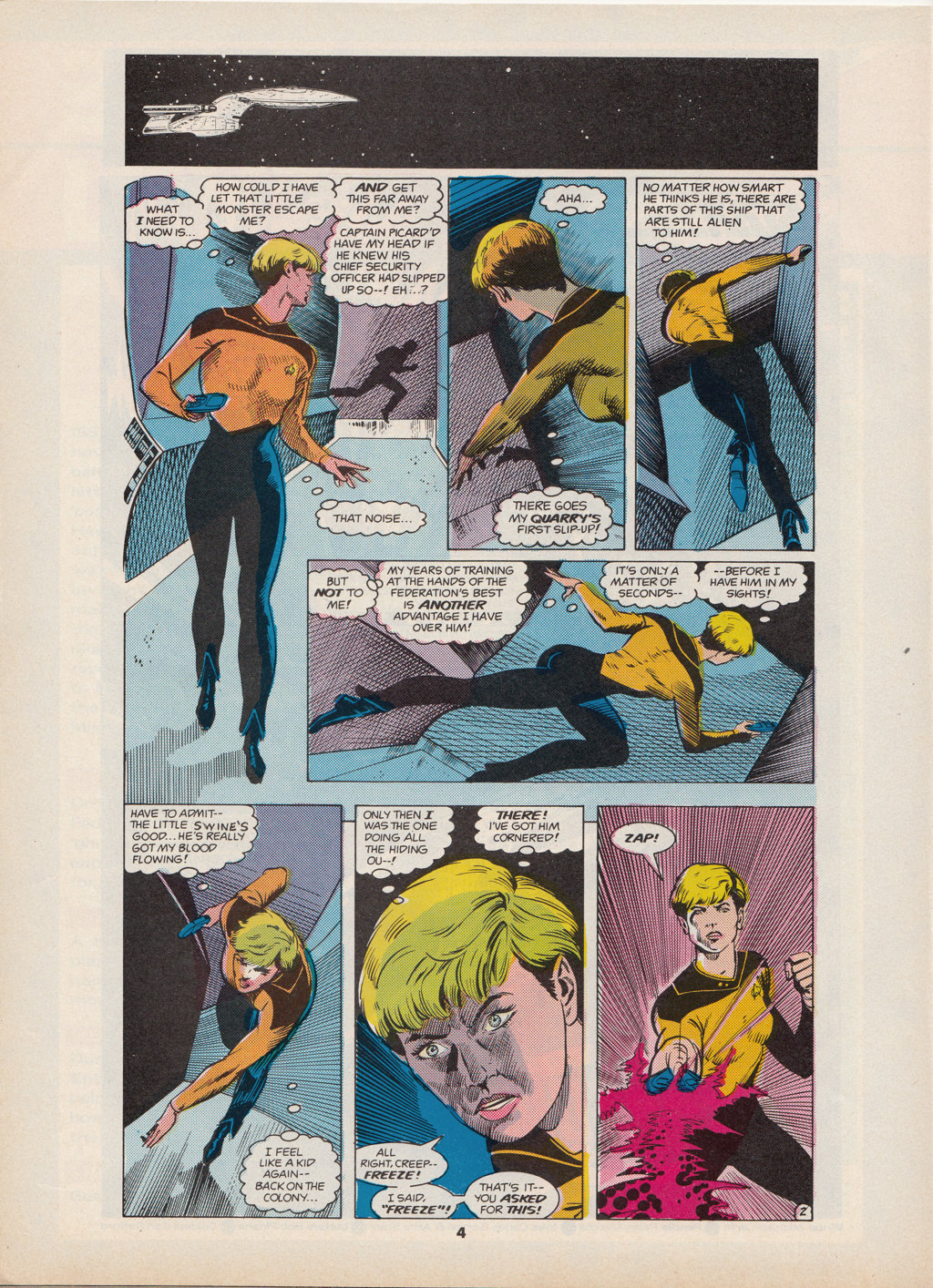 Read online Star Trek The Next Generation (1990) comic -  Issue #4 - 4