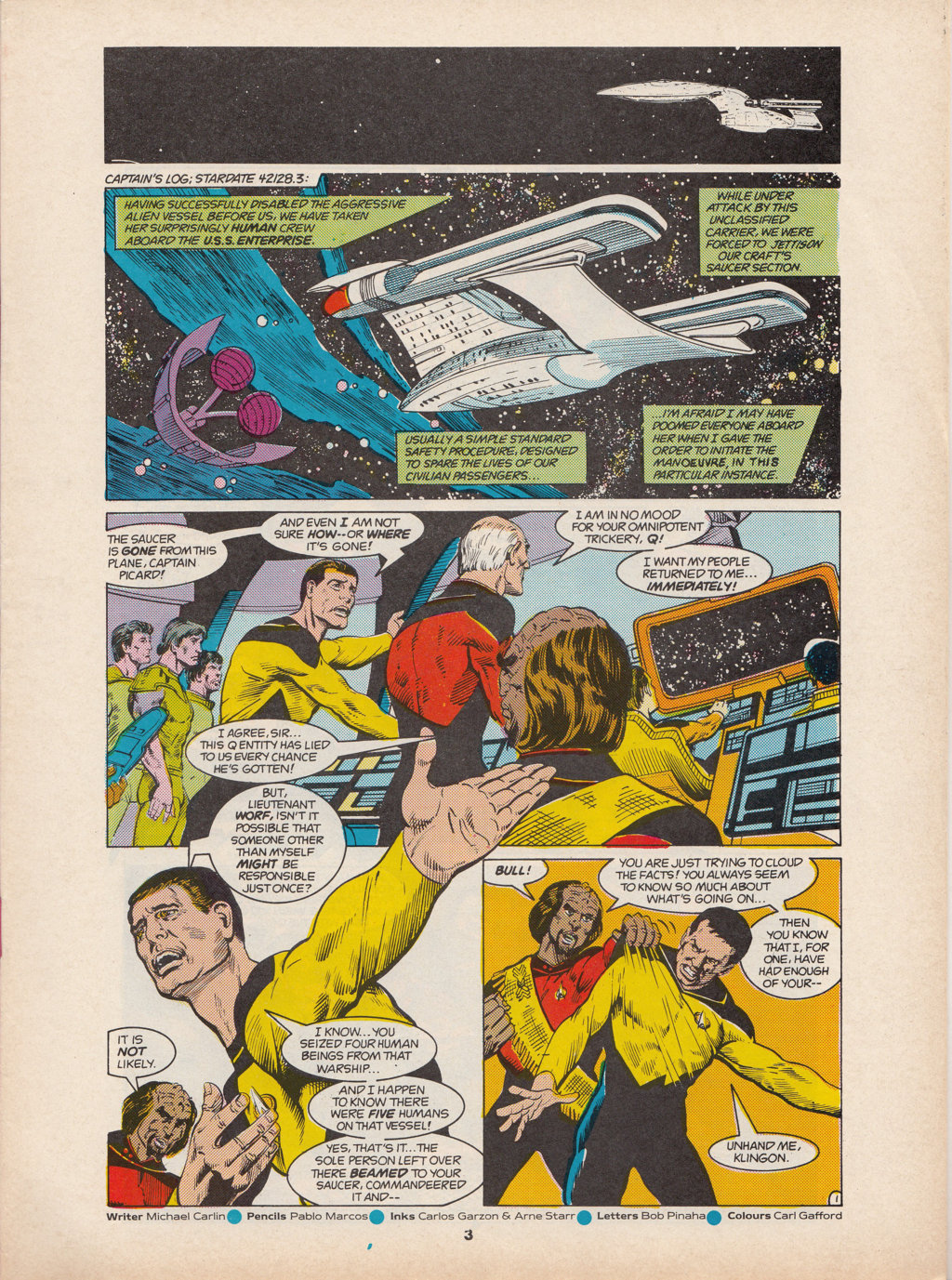 Read online Star Trek The Next Generation (1990) comic -  Issue #5 - 3
