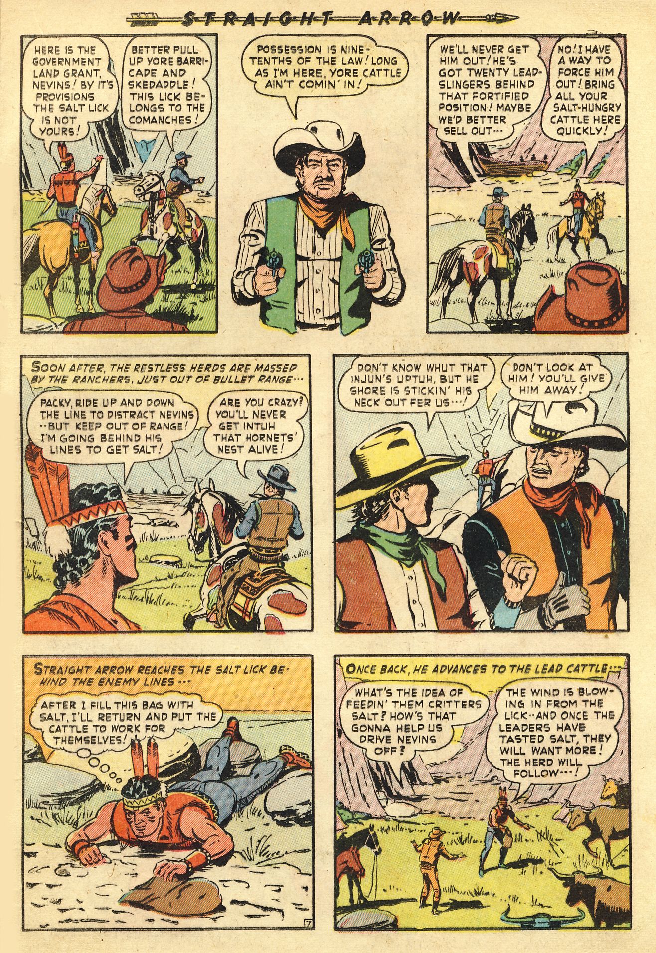 Read online Straight Arrow comic -  Issue #11 - 17