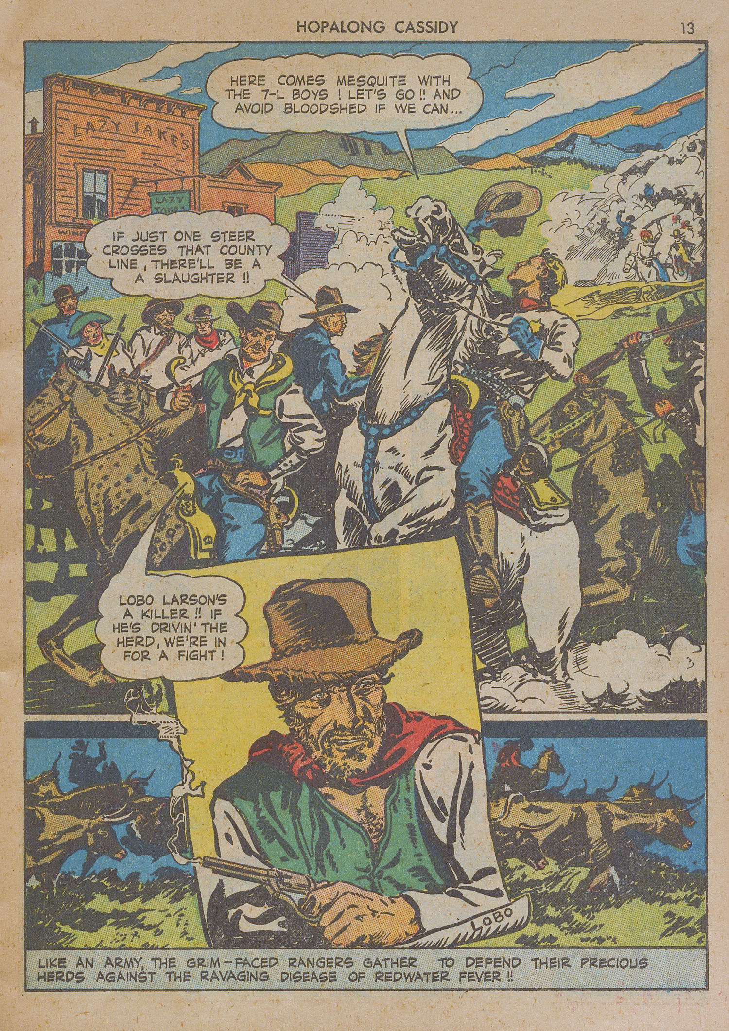 Read online Hopalong Cassidy comic -  Issue #1 - 13