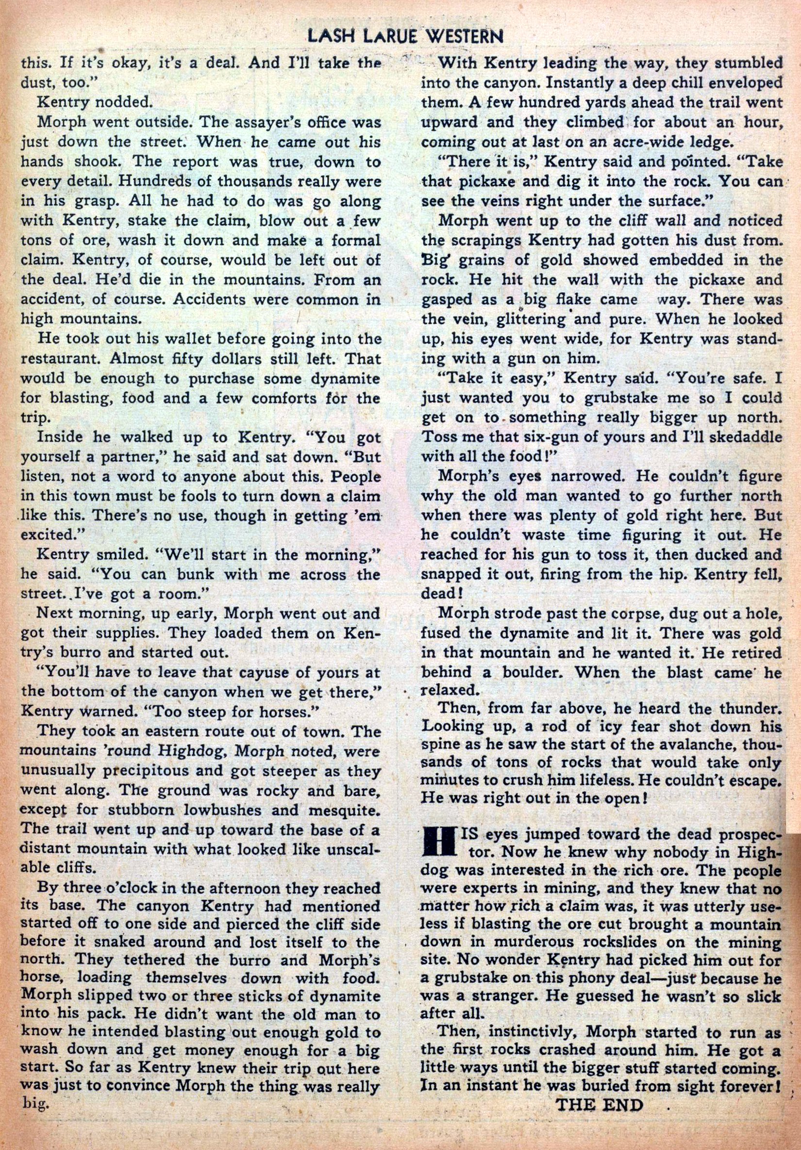 Read online Lash Larue Western (1949) comic -  Issue #33 - 27