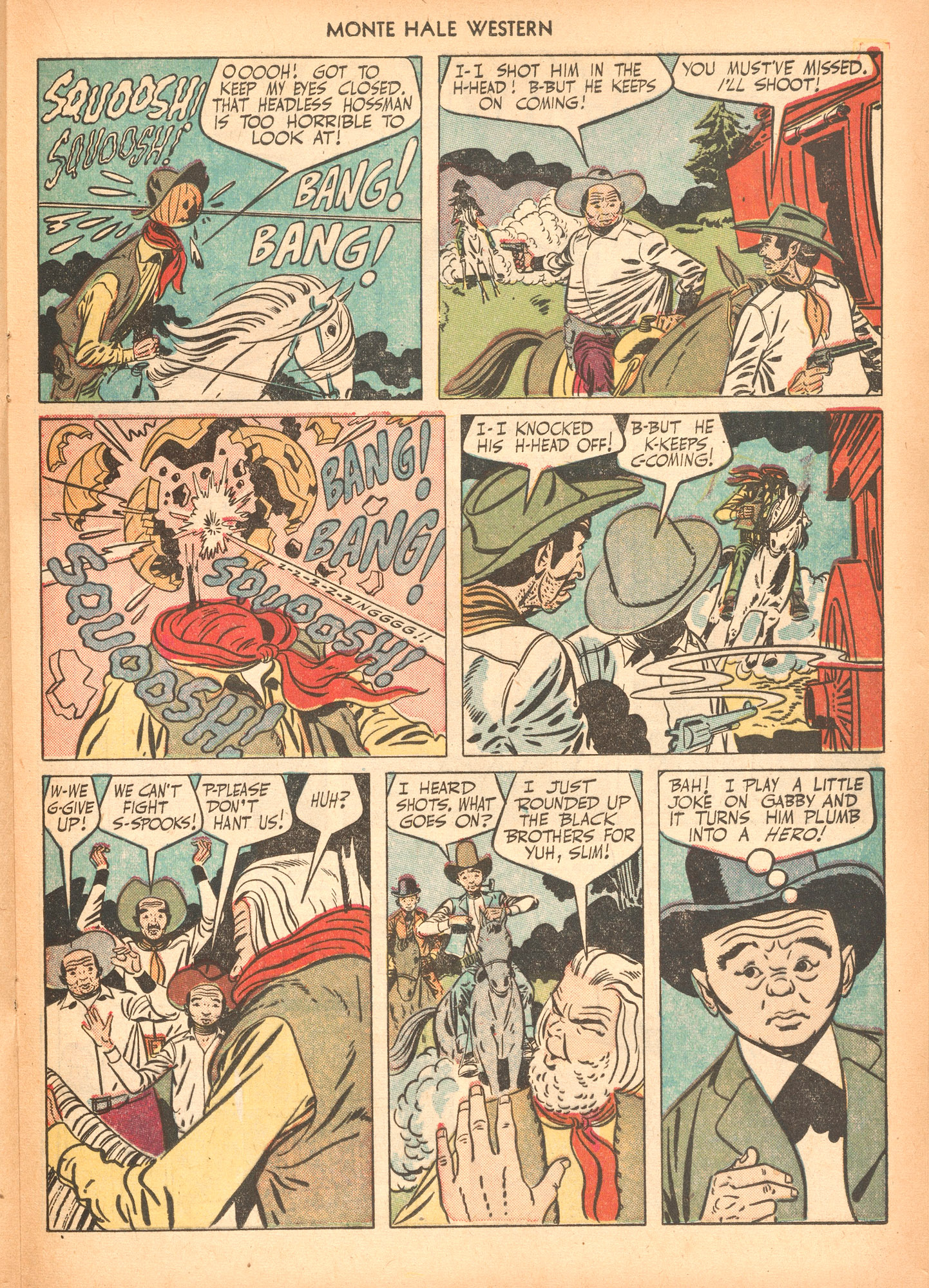 Read online Monte Hale Western comic -  Issue #64 - 21