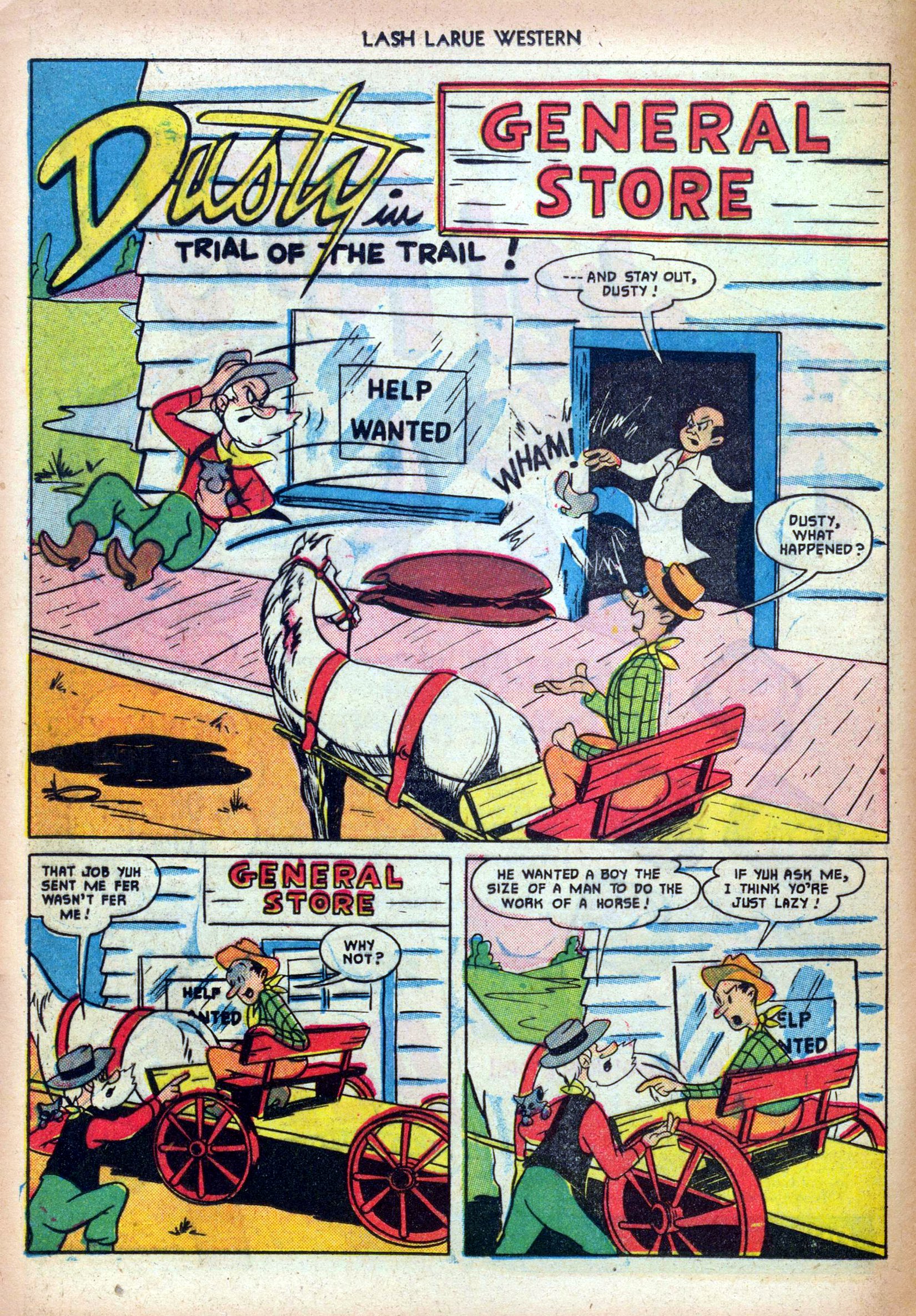 Read online Lash Larue Western (1949) comic -  Issue #19 - 12