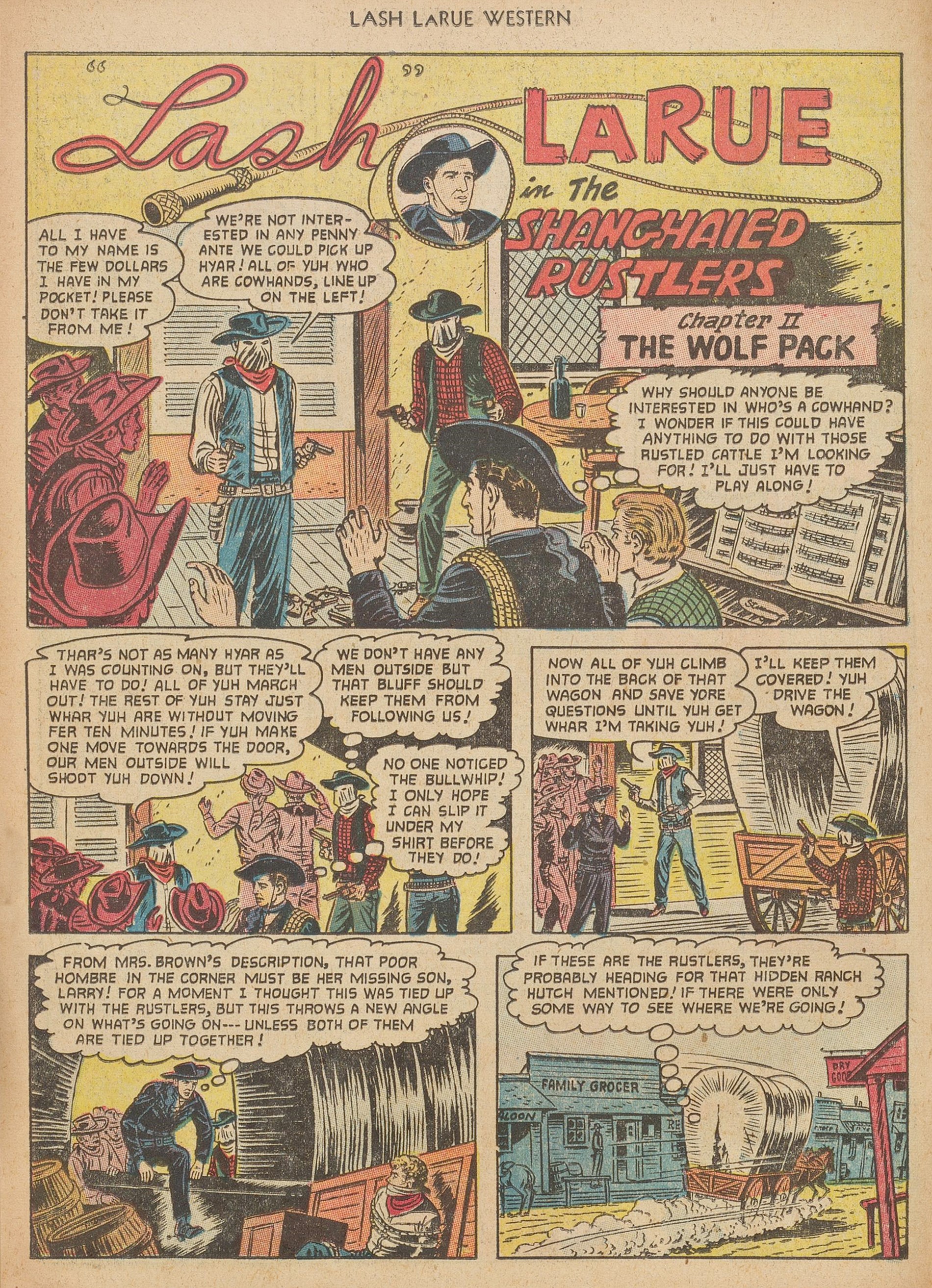Read online Lash Larue Western (1949) comic -  Issue #40 - 14