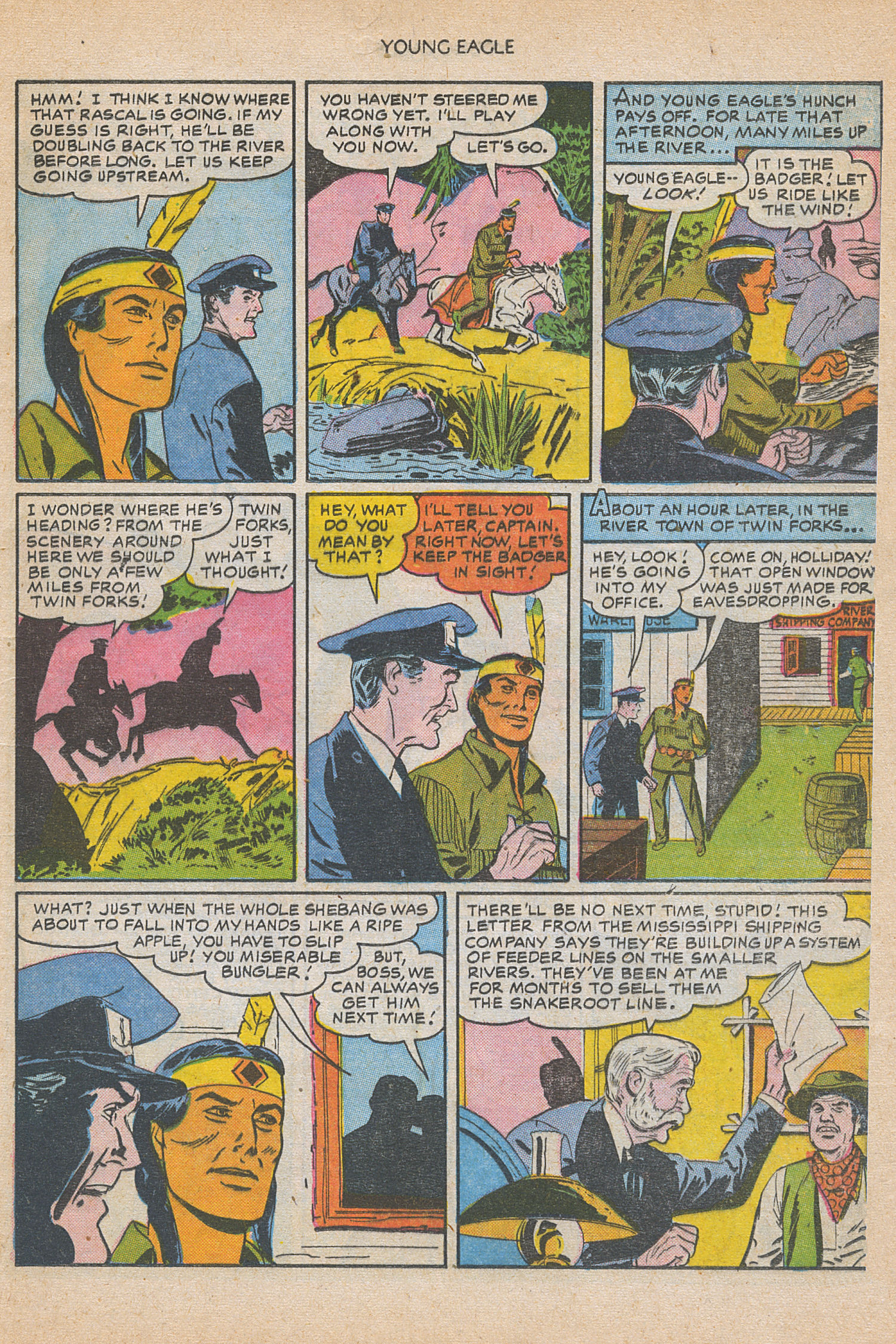 Read online Young Eagle comic -  Issue #5 - 15